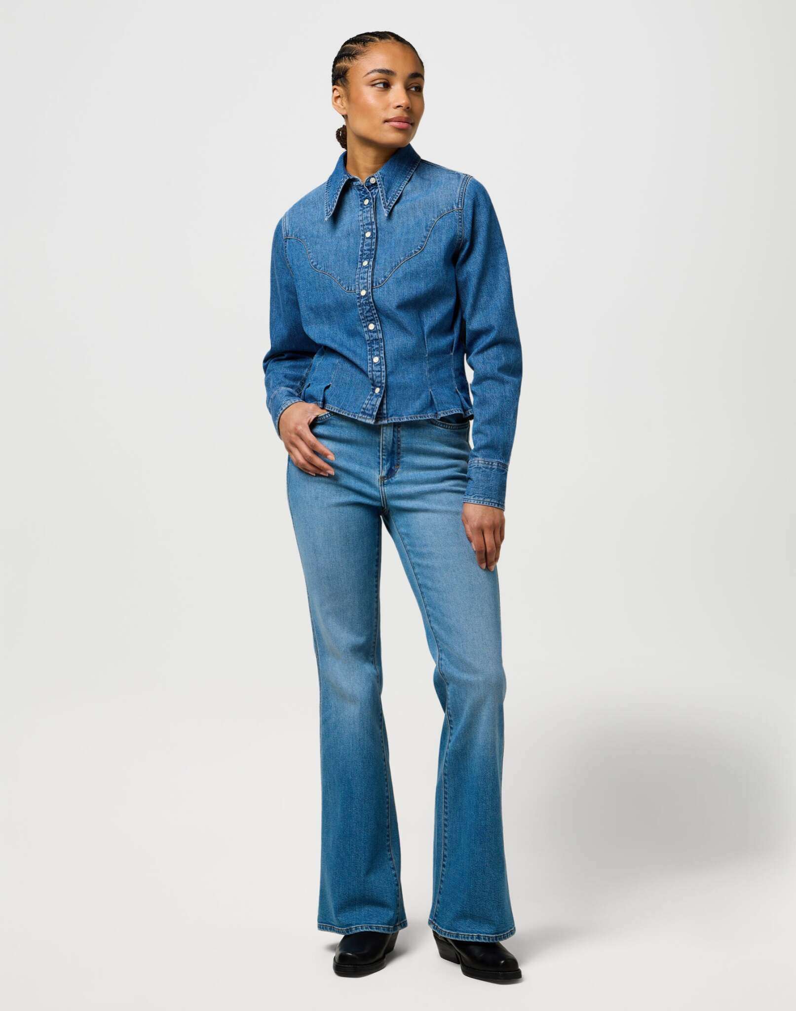 Camicia Femme Peplum in camicie a mano leggere Wrangler