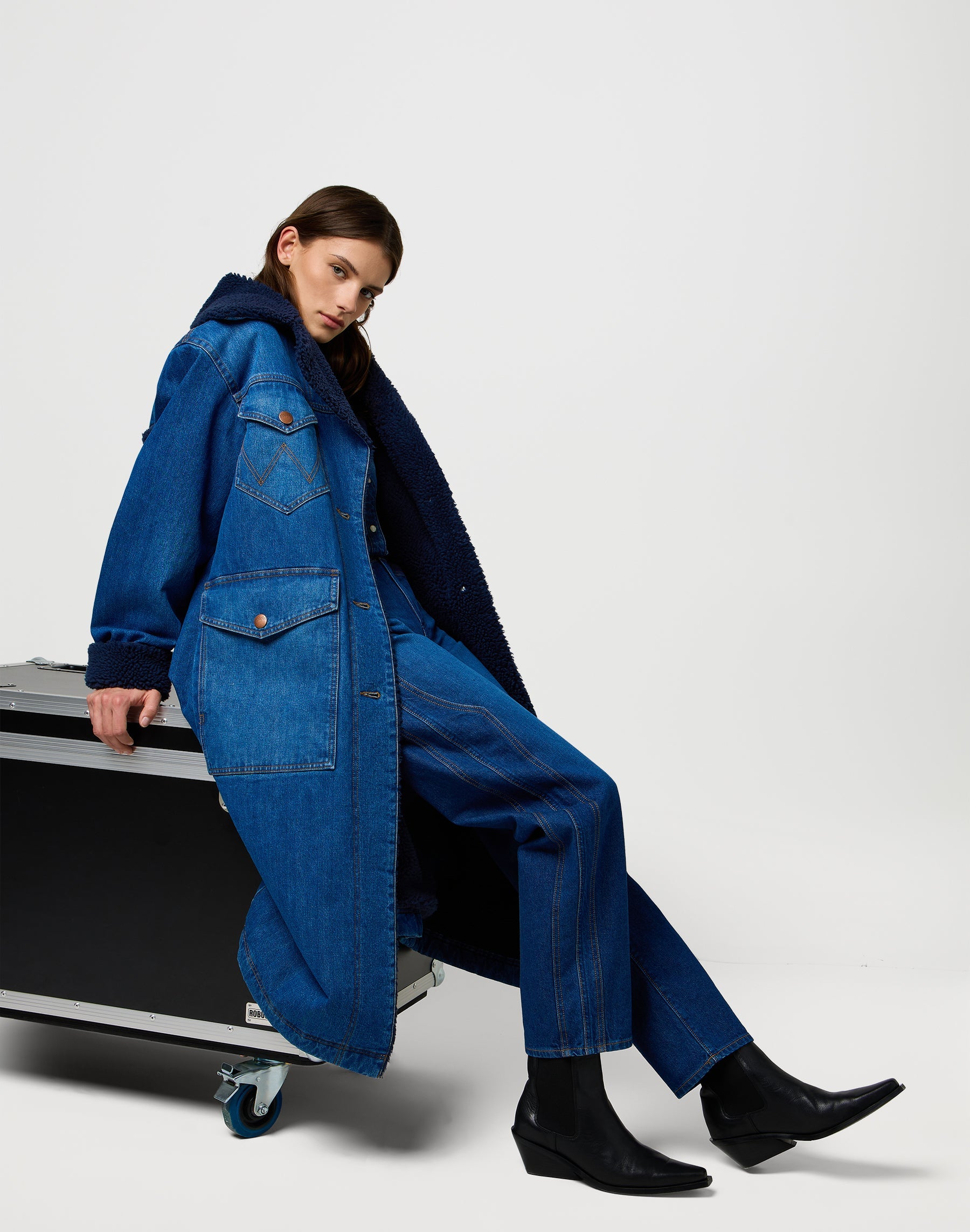 Cappotto Wrange in giacca blu scintillante Wrangler