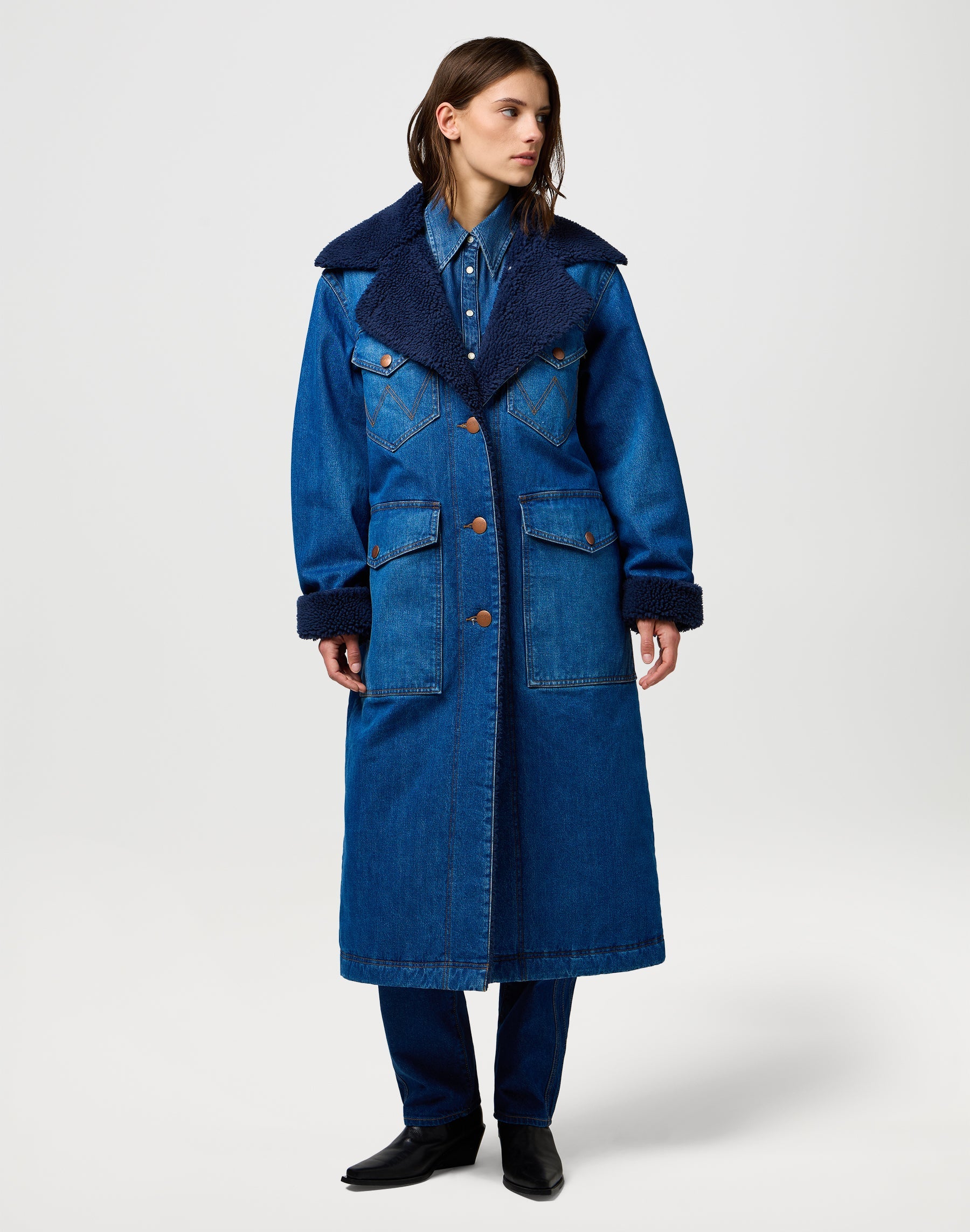 Cappotto Wrange in giacca blu scintillante Wrangler