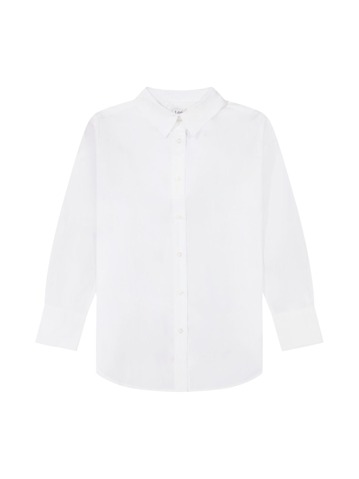 Camicia classica in bianco brillante
