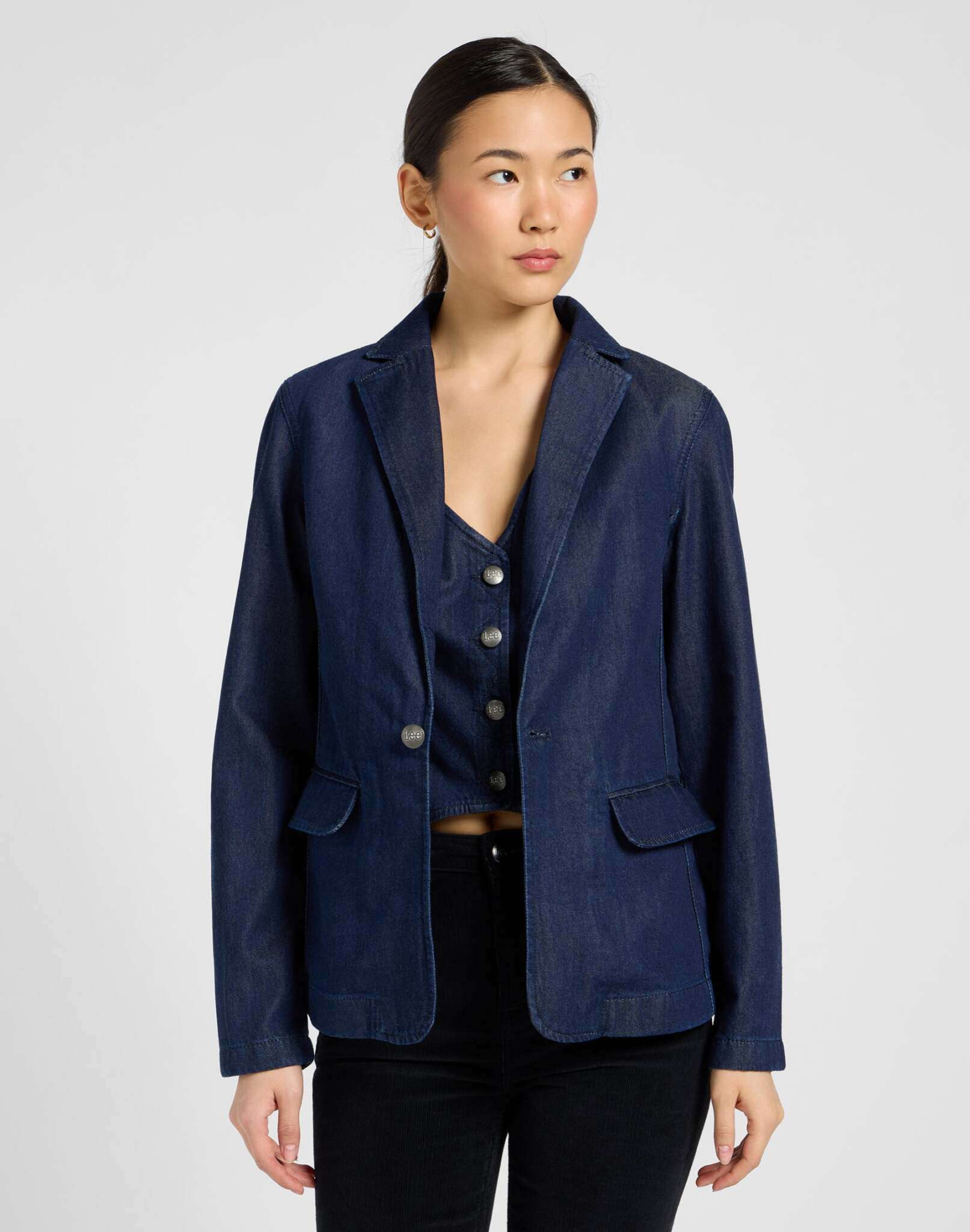 Blazer strutturato in Blue Jackets Regal Lee