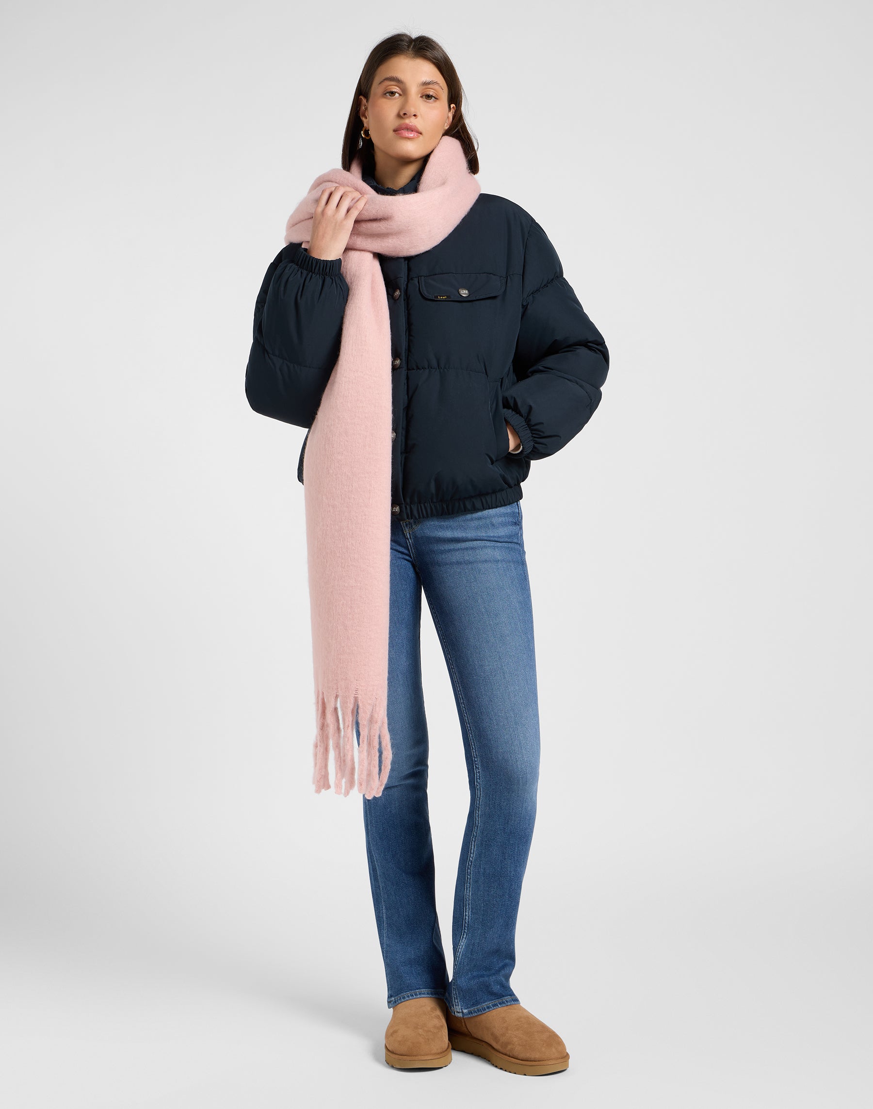 Giacca Rider Puffer in Nero Giacche Lee