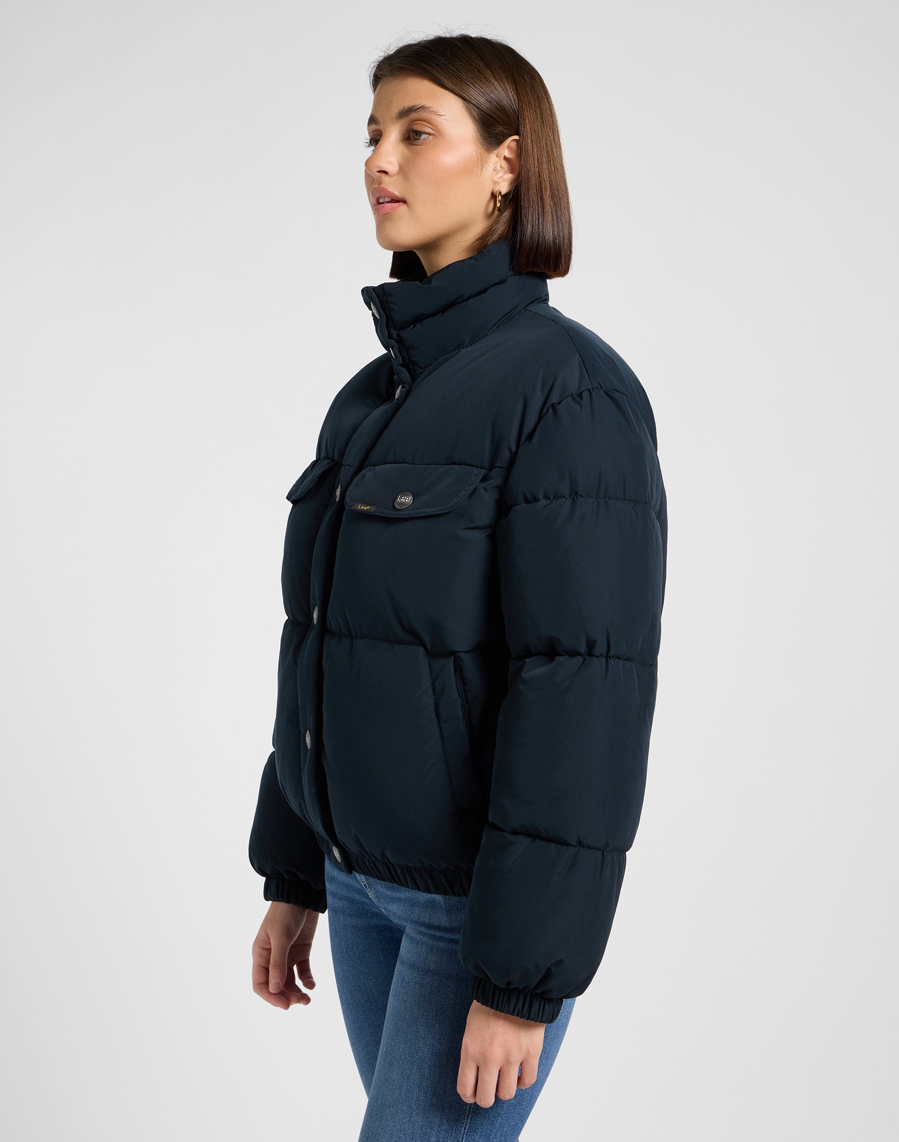 Giacca Rider Puffer in Nero Giacche Lee