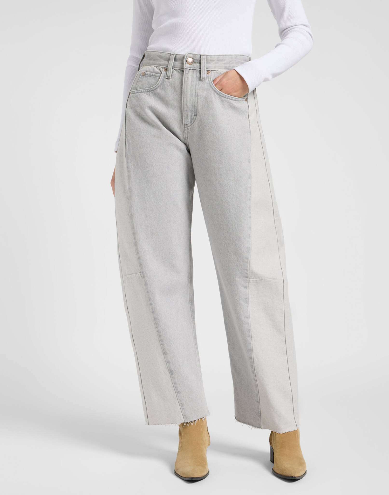 Rider Barrel in Jeans grigio crepuscolo Lee