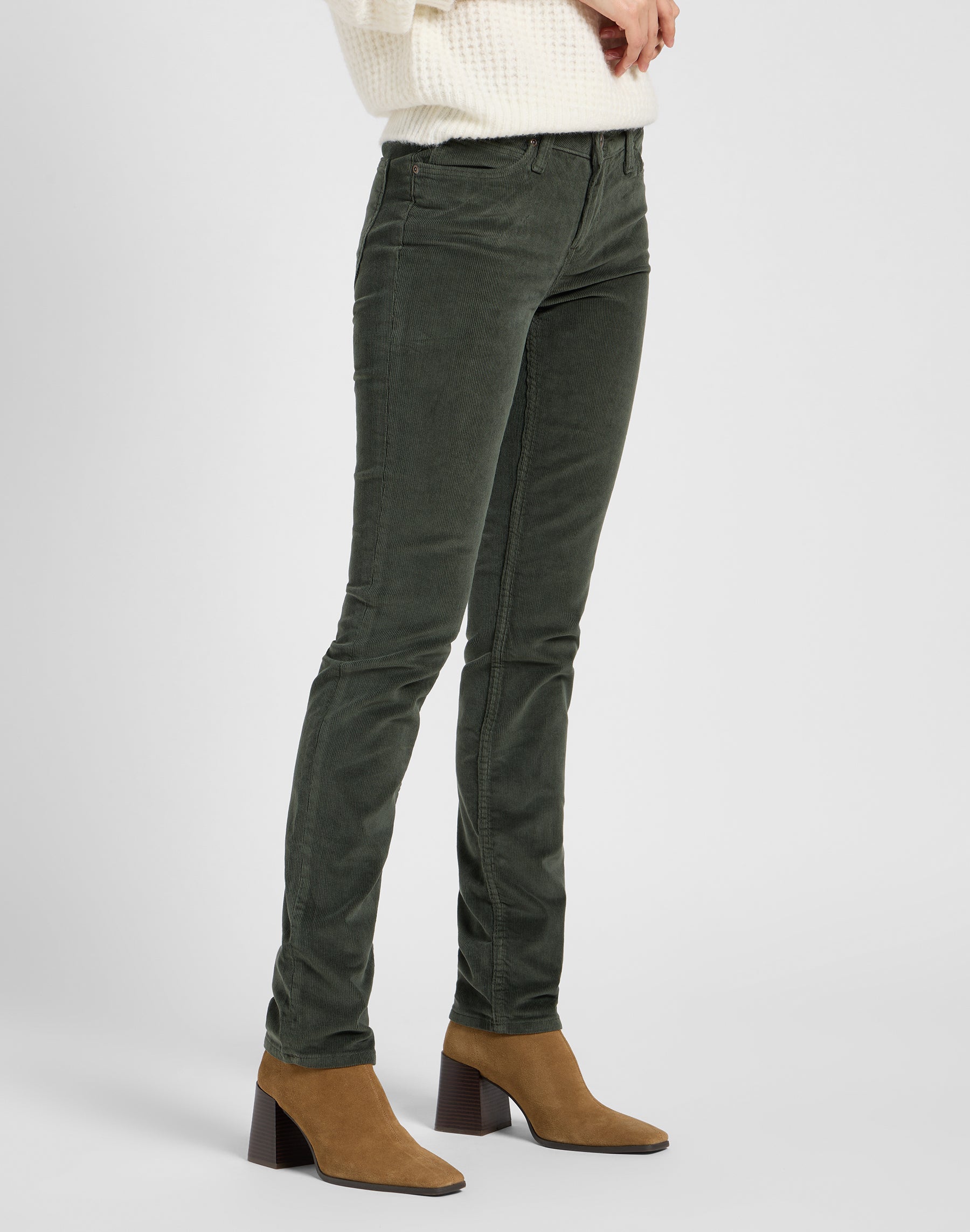 Marion in Pantaloni grigio oliva Lee