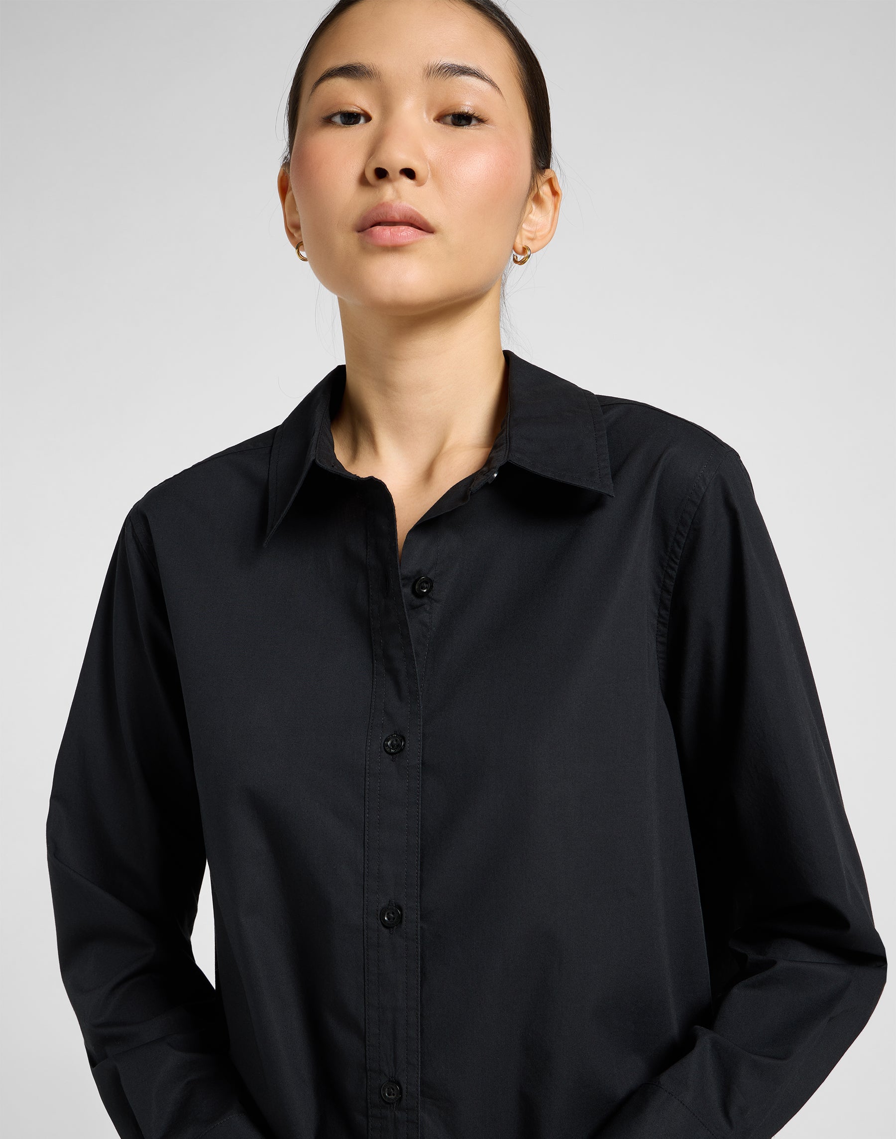 Camicia classica in Unionall Nero Camicie Lee