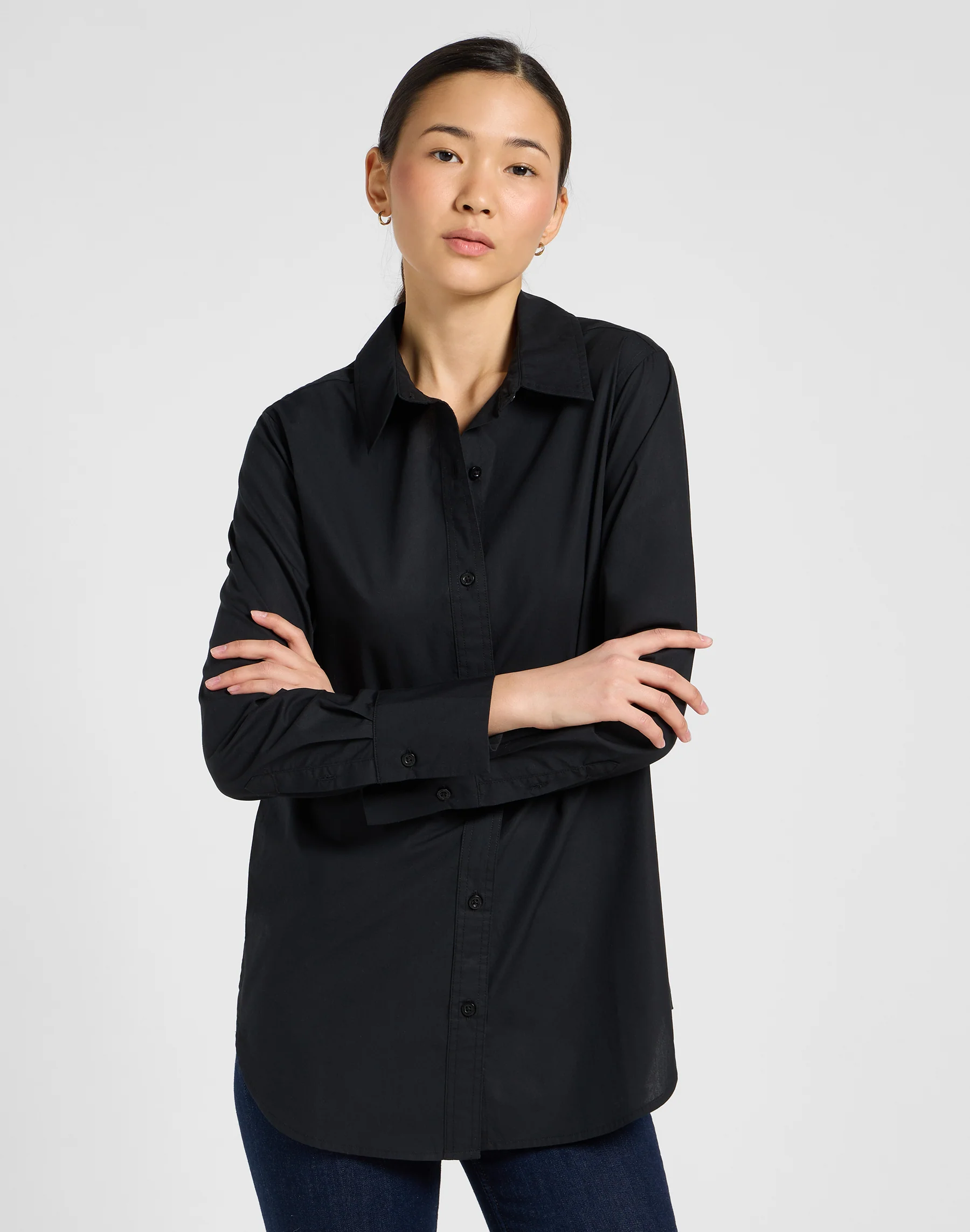 Camicia classica in Unionall Nero Camicie Lee