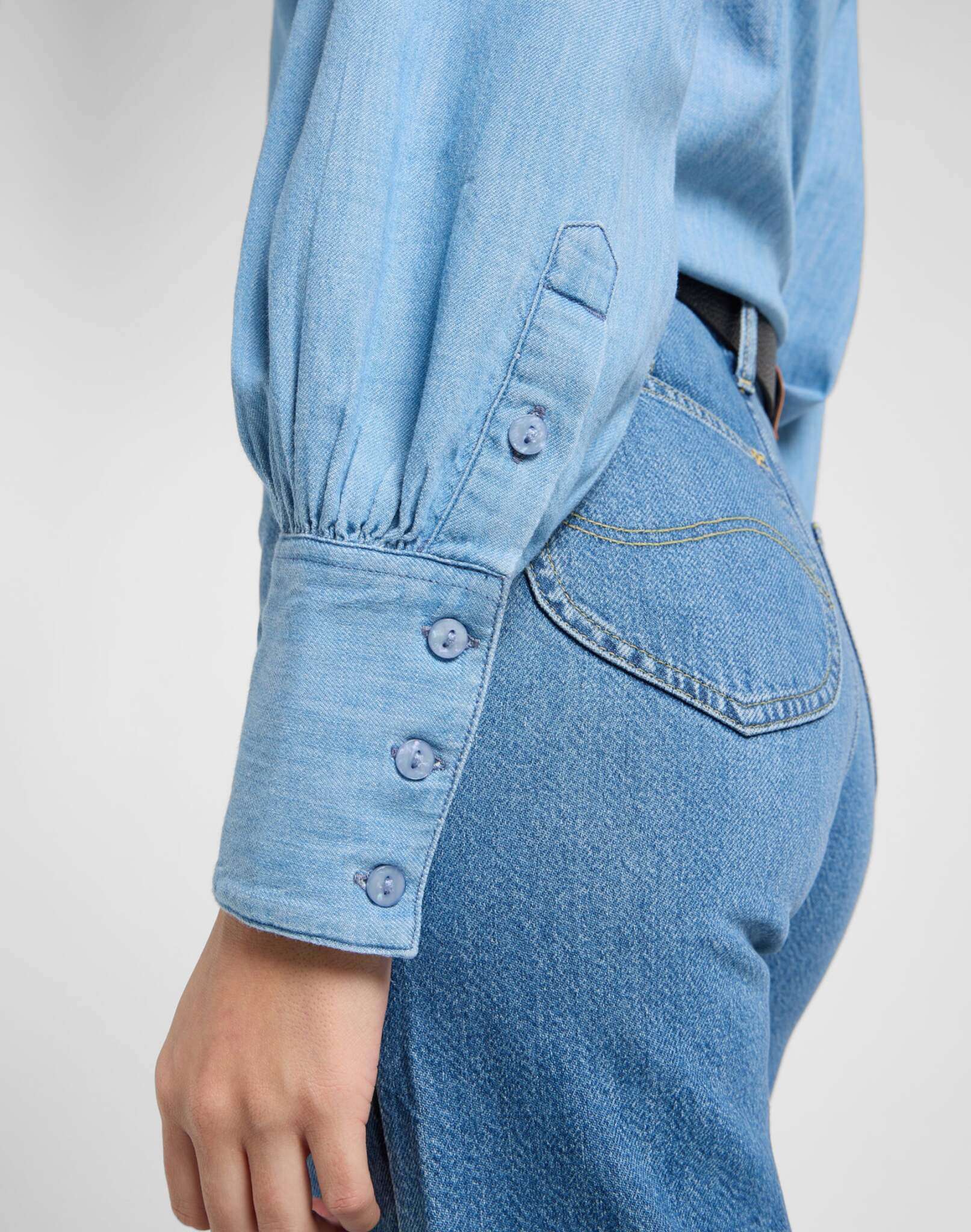 Camicia con maniche a palloncino in Never Ages Shirts Lee