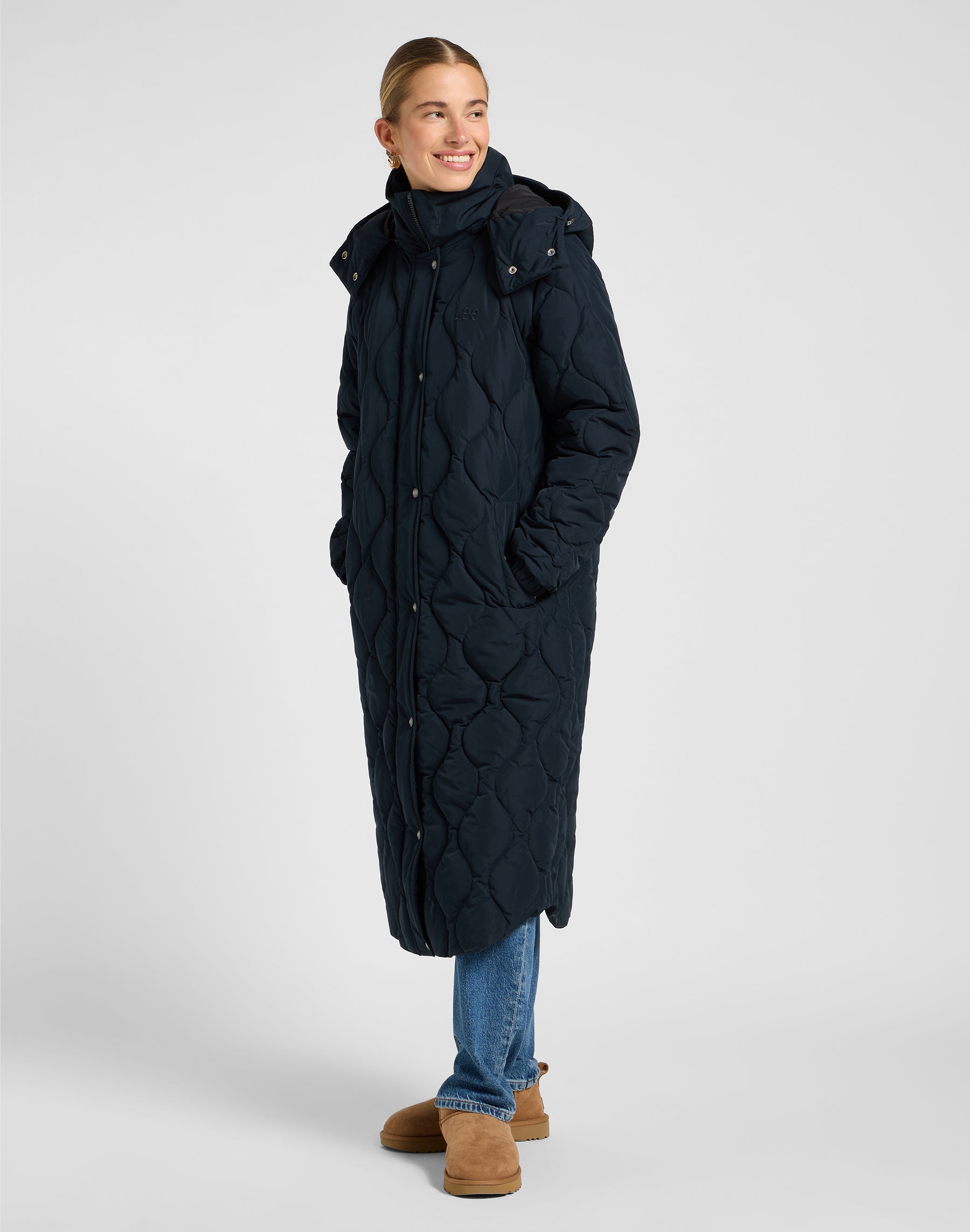 Puffer lungo in Unionall Black Jackets Lee