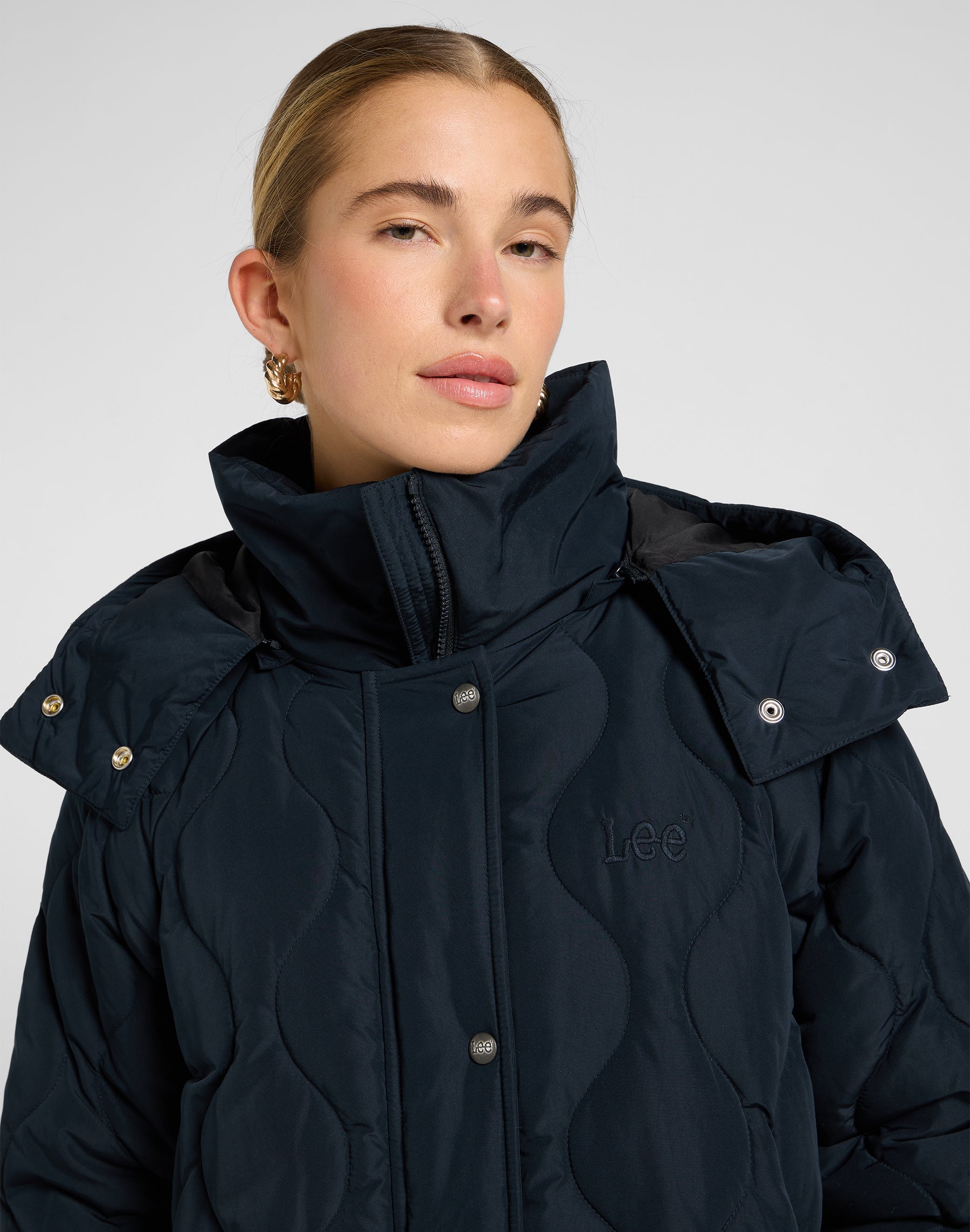 Puffer lungo in Unionall Black Jackets Lee