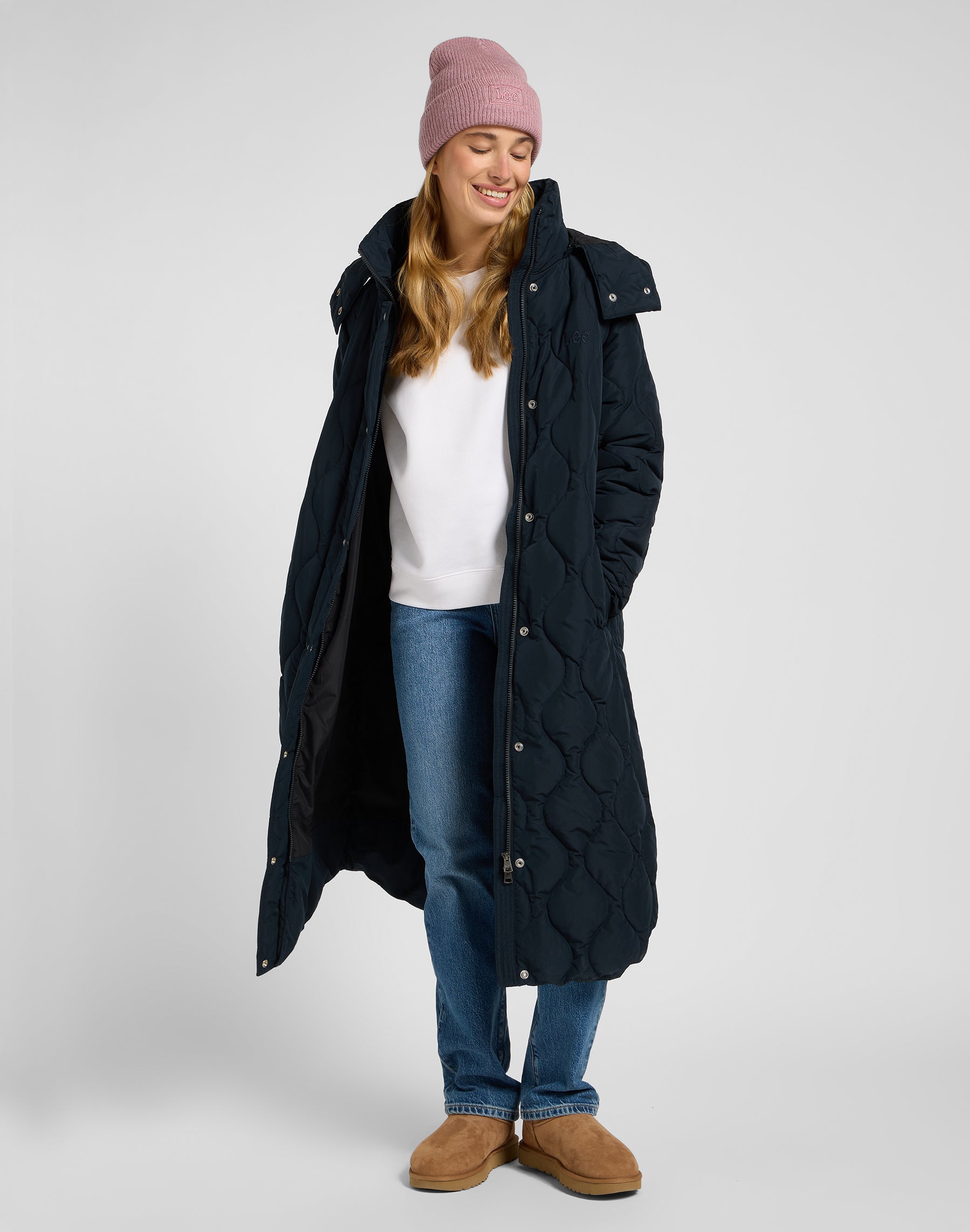 Puffer lungo in Unionall Black Jackets Lee