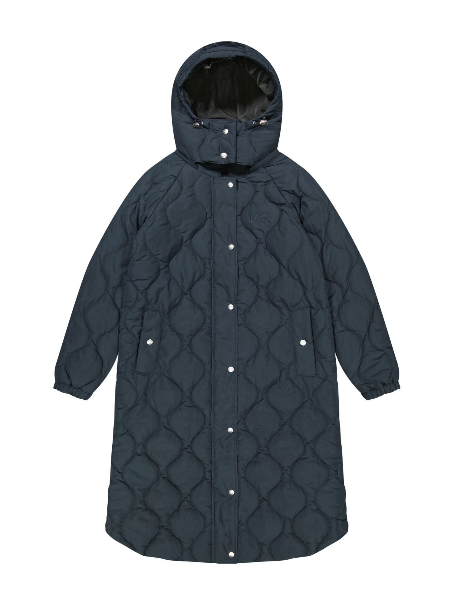 Puffer lungo in nero Unionall