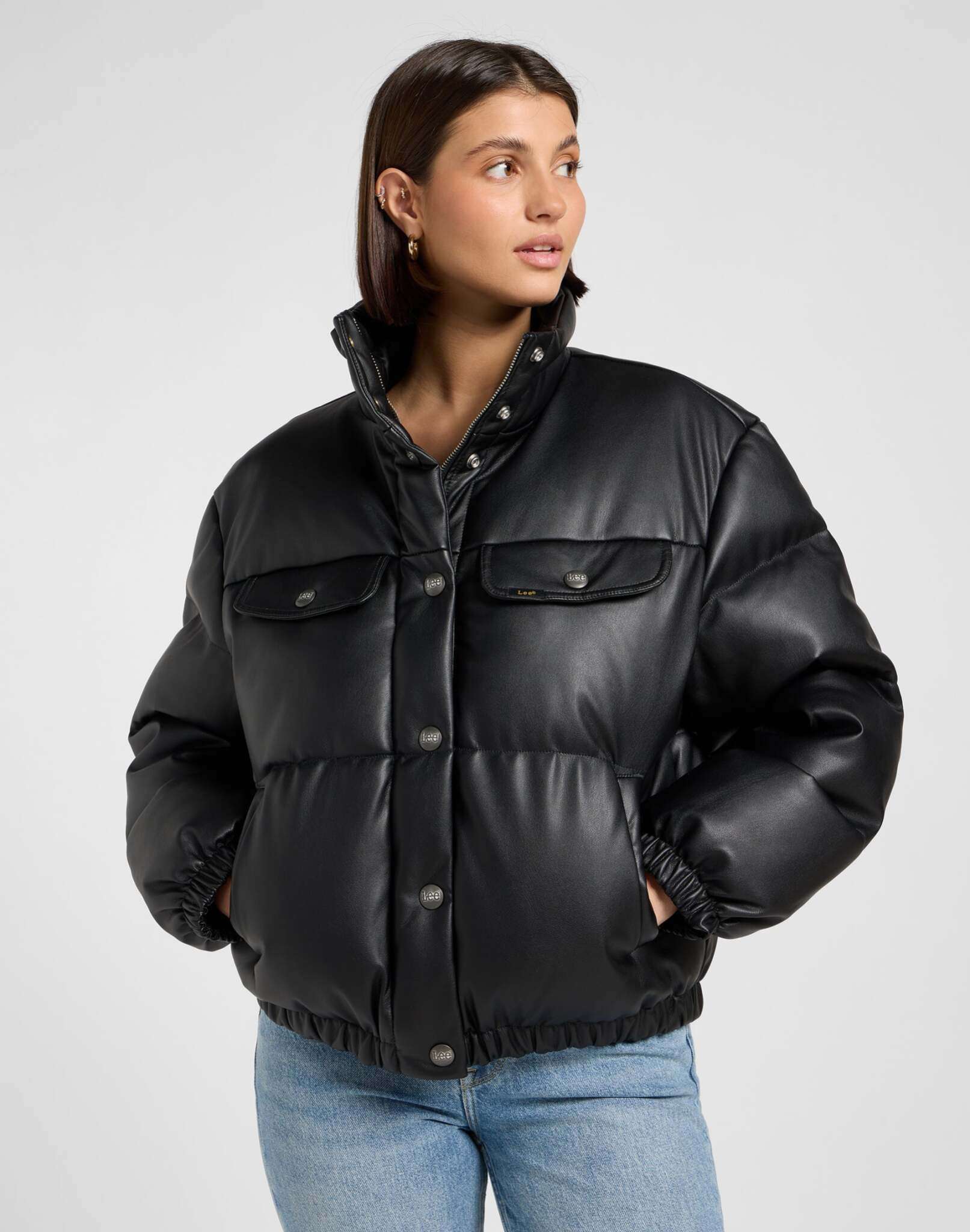 Giacca Rider Puffer in Unionall Nero Giacche Lee