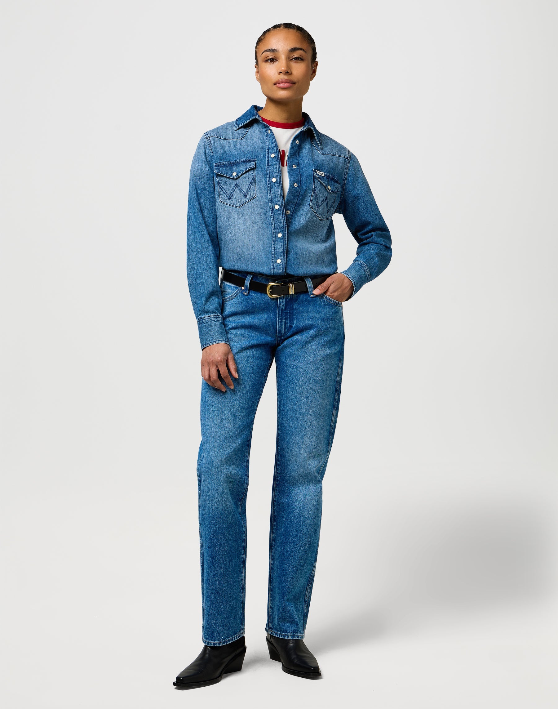 Jeans Cowboy Low Rise in Lasso Lagoon Jeans Wrangler