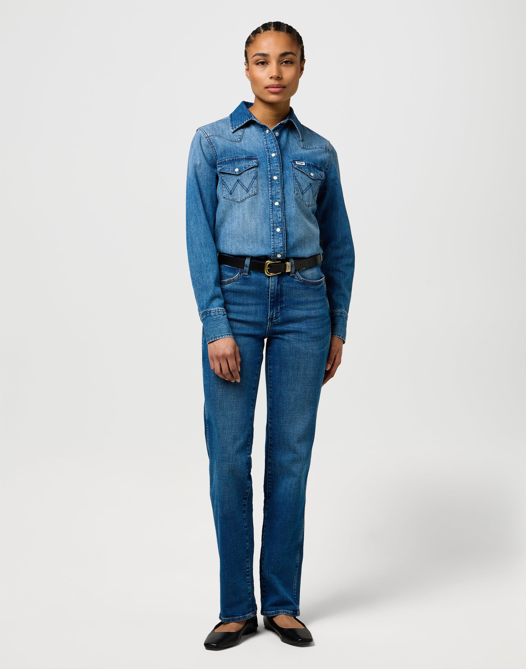 Dritto in Canyon Crest Jeans Wrangler