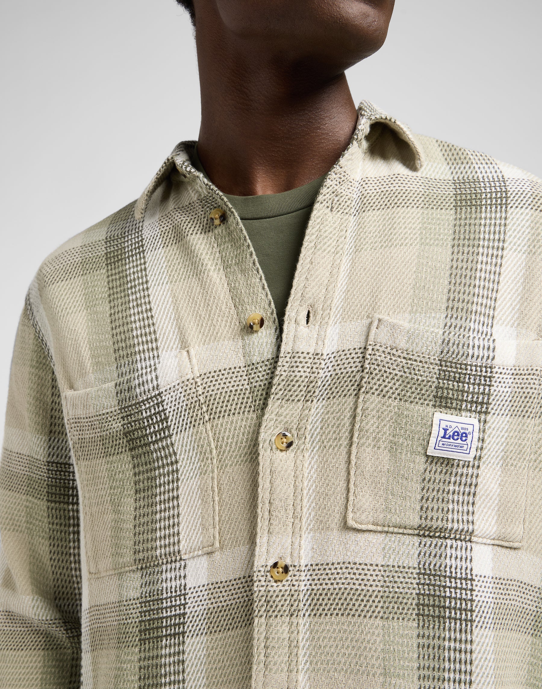 Camicia da lavoro 2.0 in Oak Moss Plaid Shirts Lee