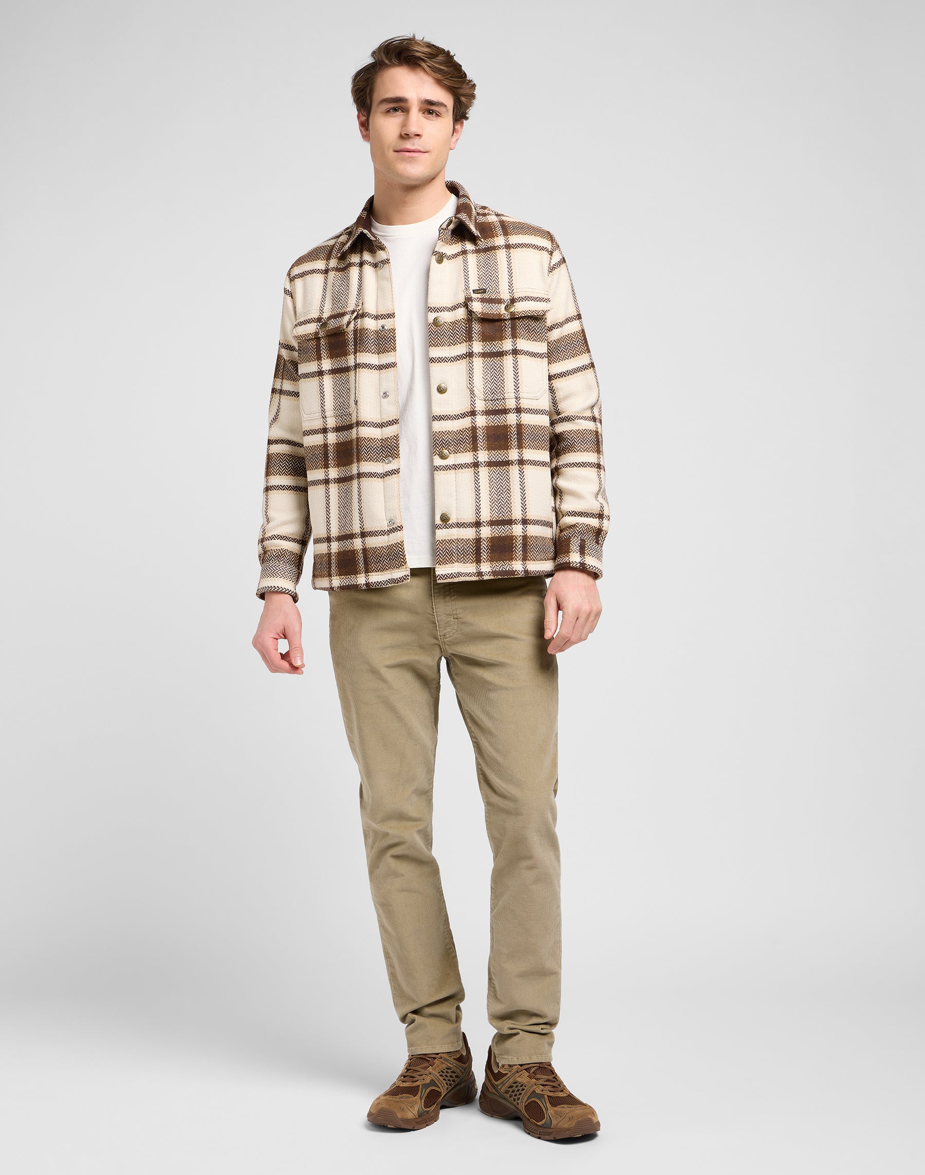 Camicia over rilassata in arabica Plaid Lee