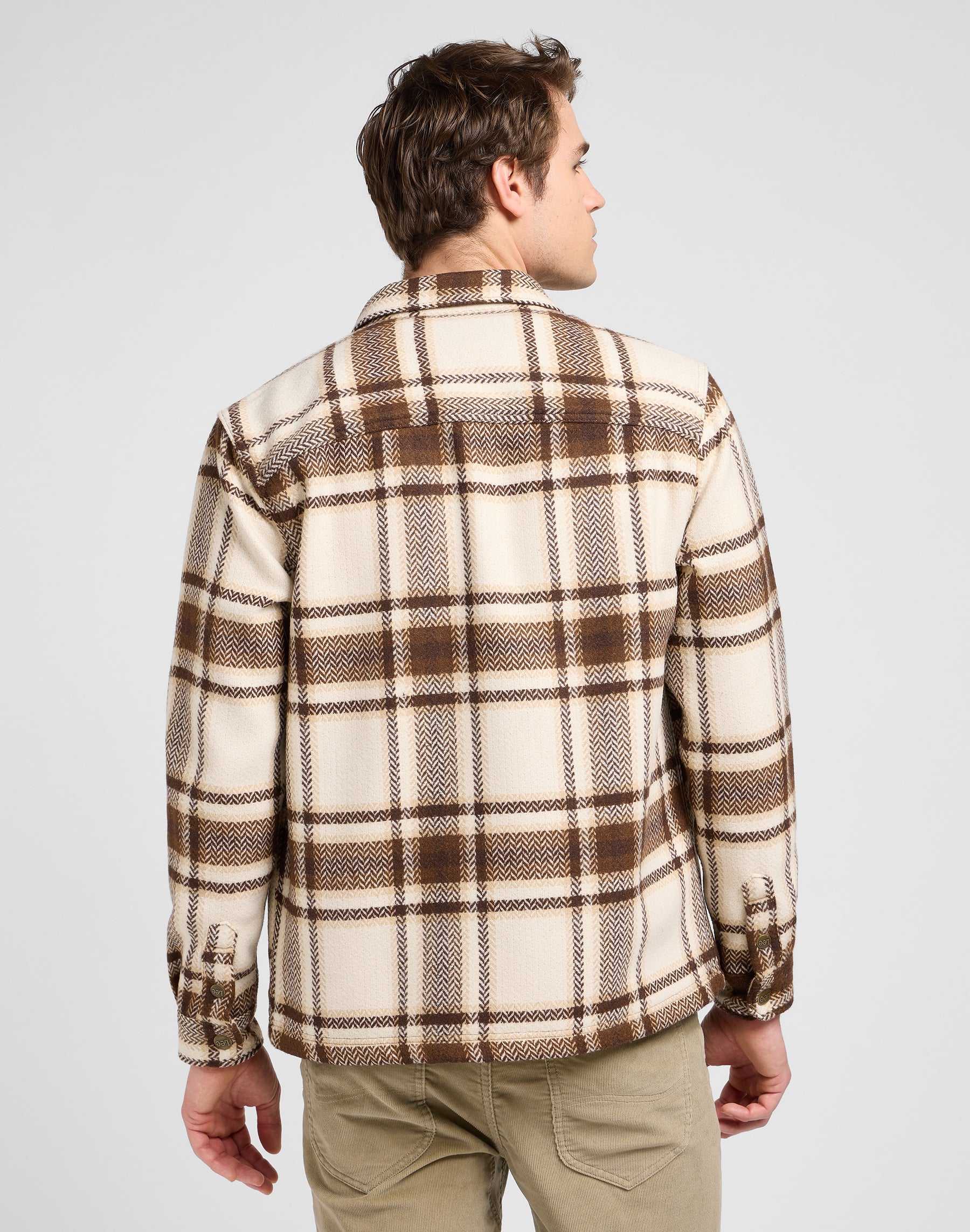 Camicia over rilassata in arabica Plaid Lee