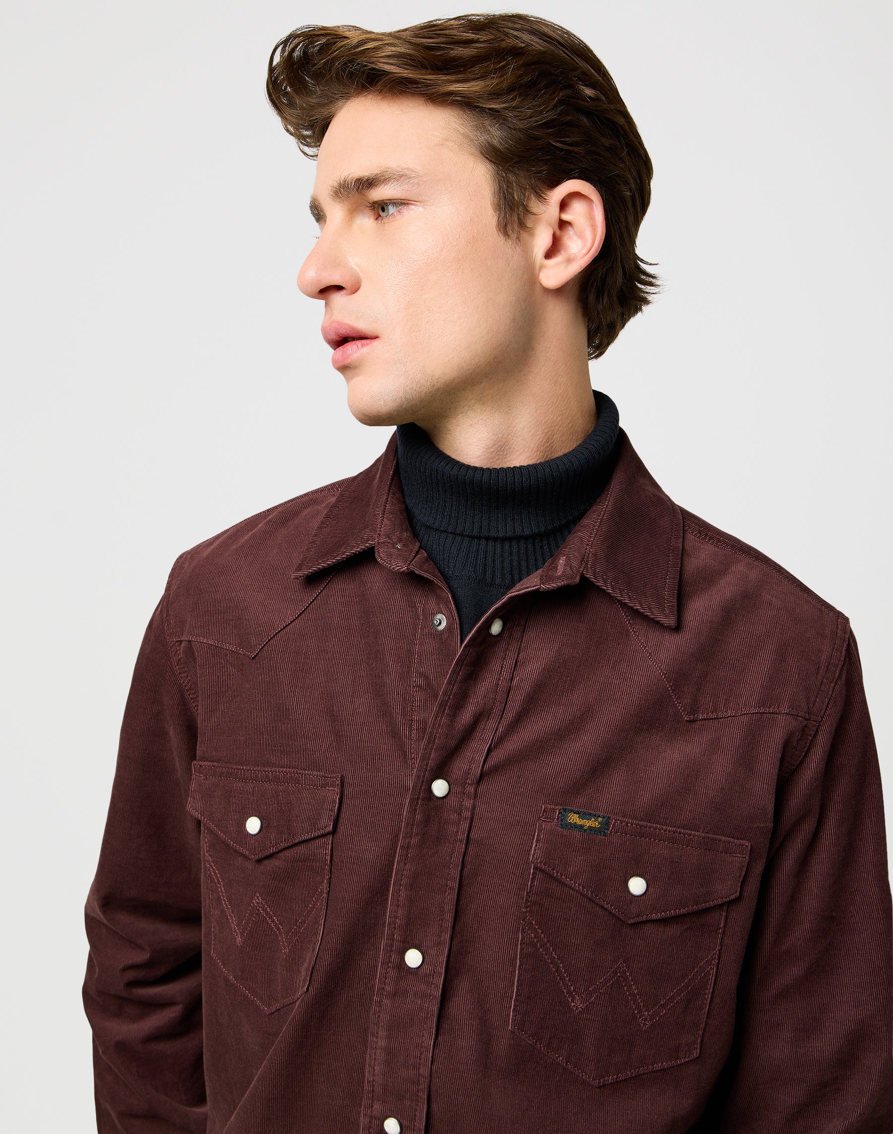 Camicia Western in corda di mogano Camicie Wrangler