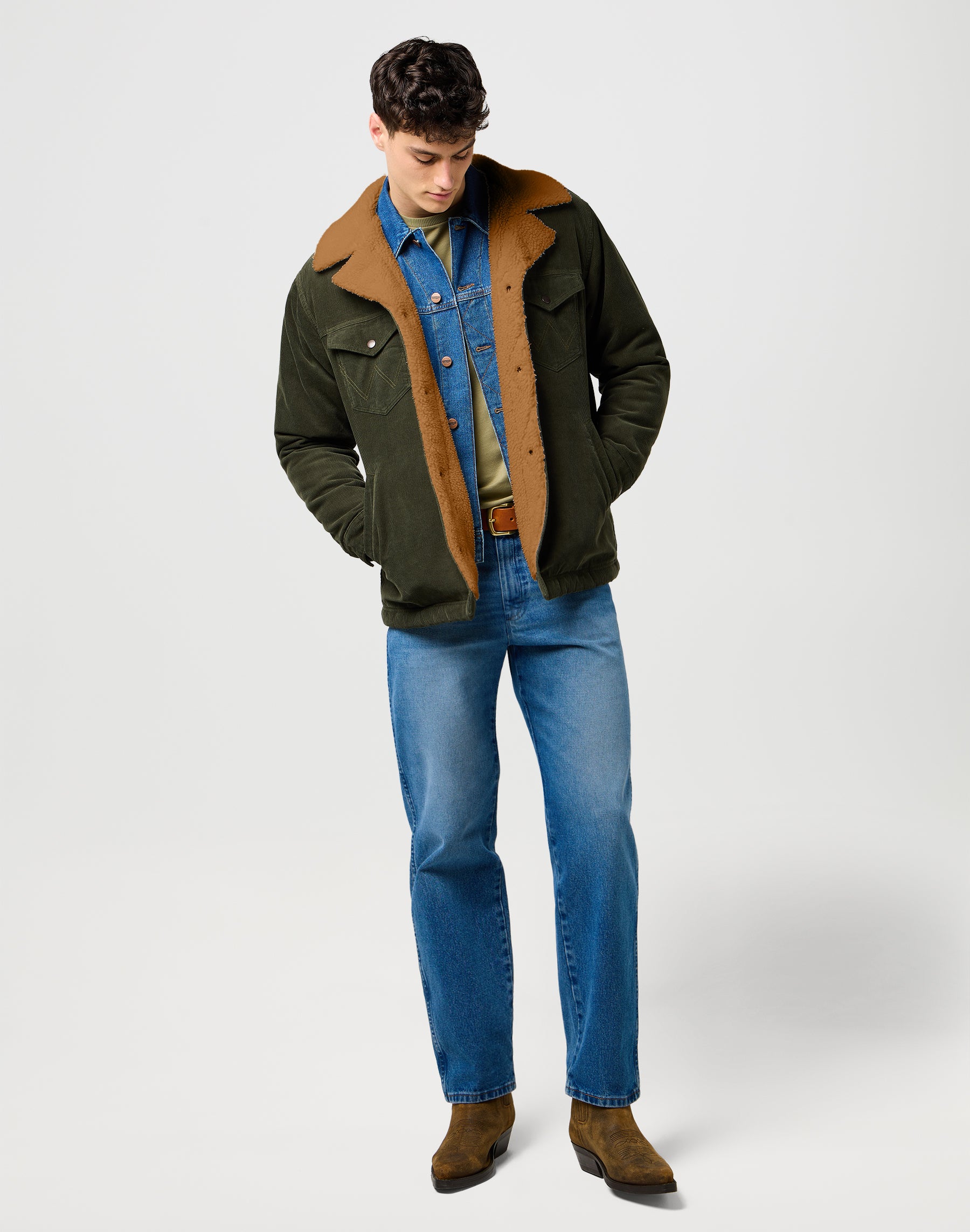 Cappotto Wrange in giacca notte foresta Wrangler