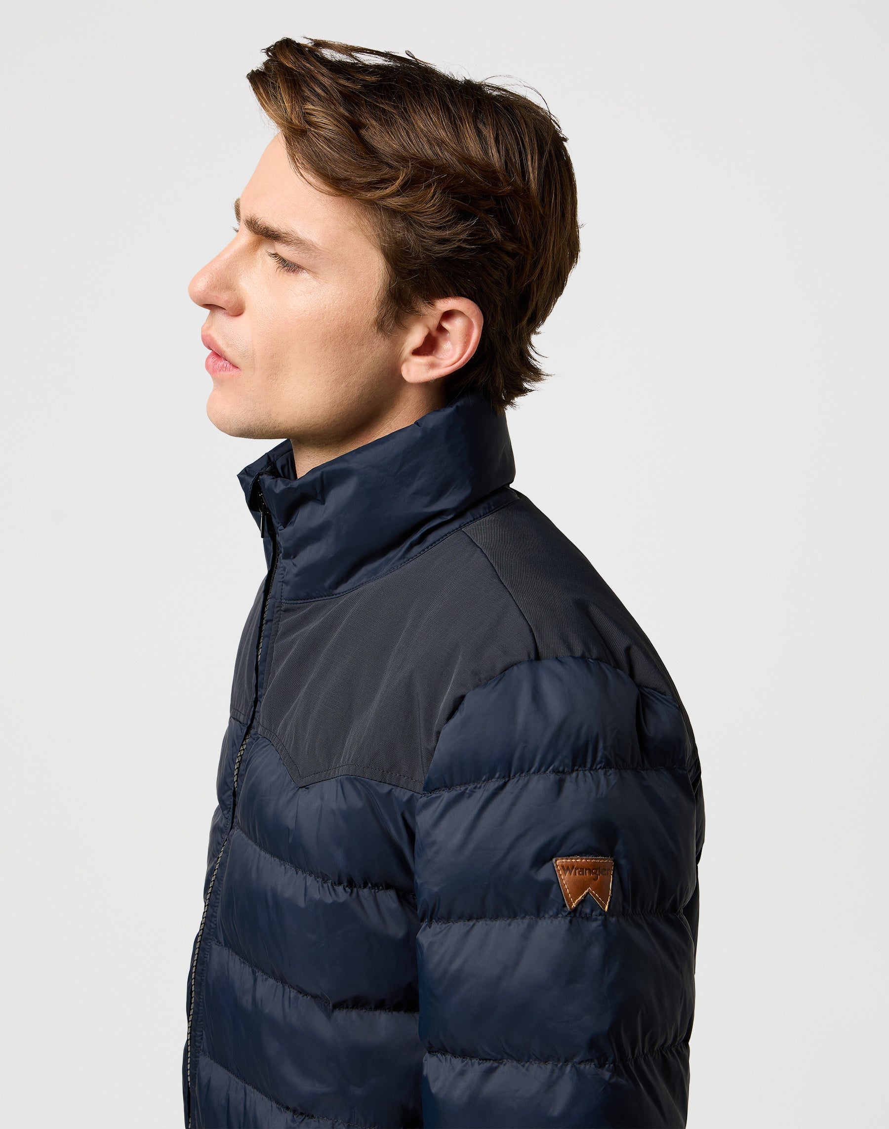 Puffer impacchettabile in giacche nere Wrangler