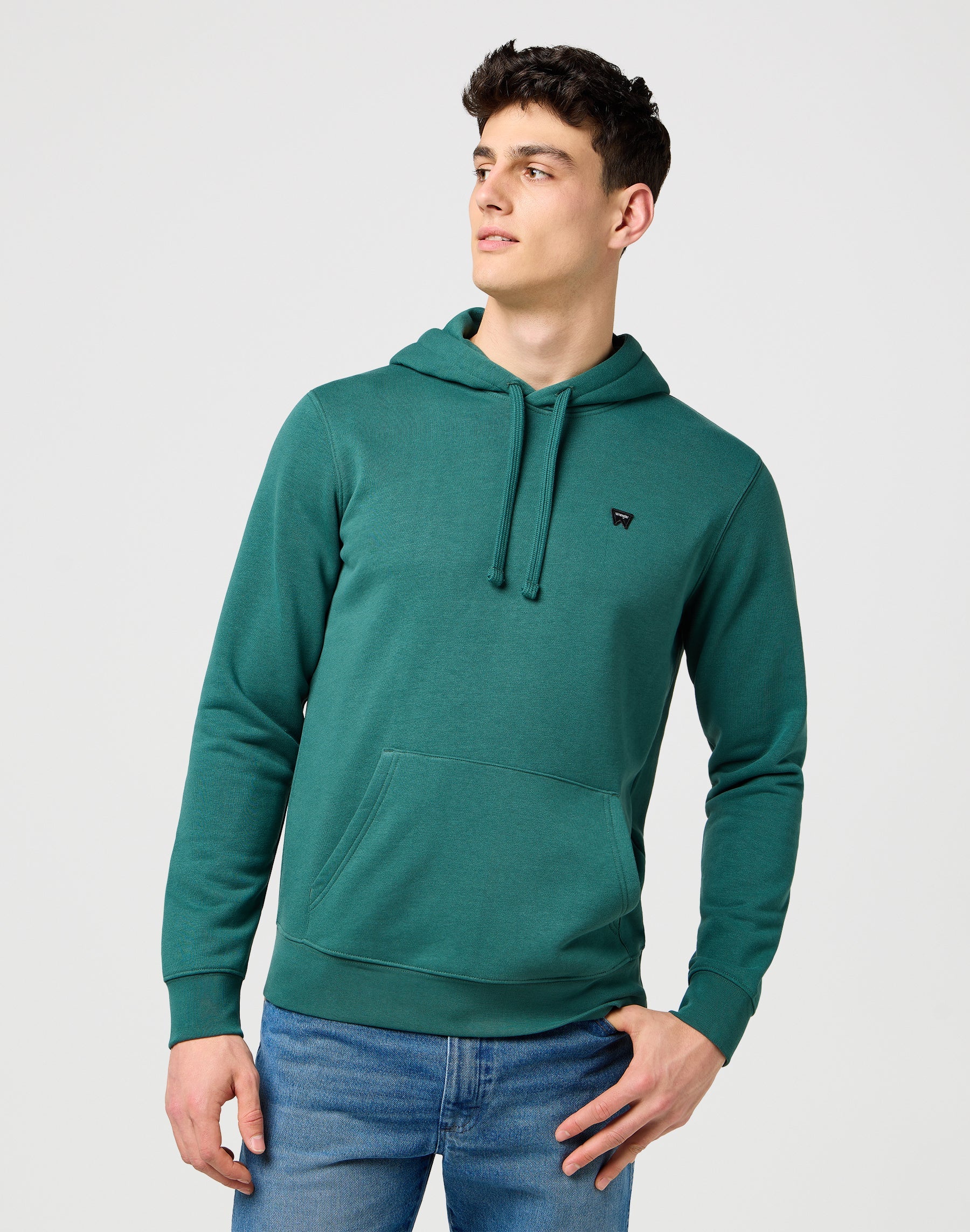 Felpa con cappuccio Sign Off in Bistro Green Hoodie Wrangler