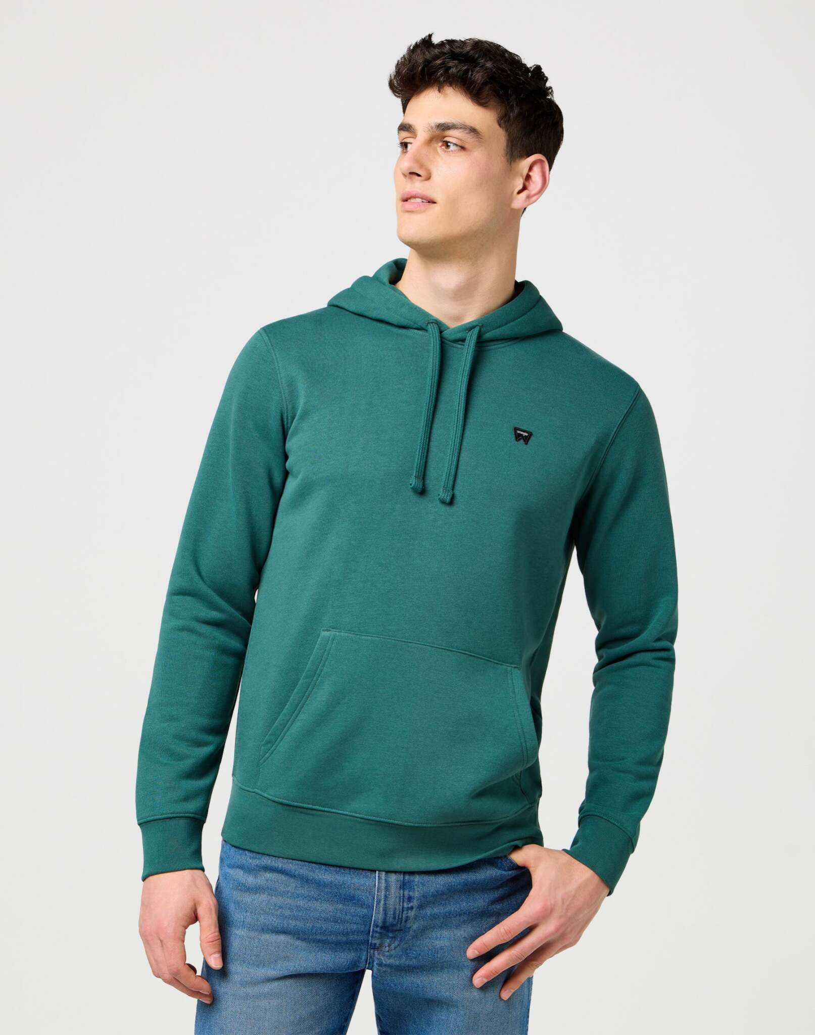 Felpa con cappuccio Sign Off in Bistro Green Hoodie Wrangler