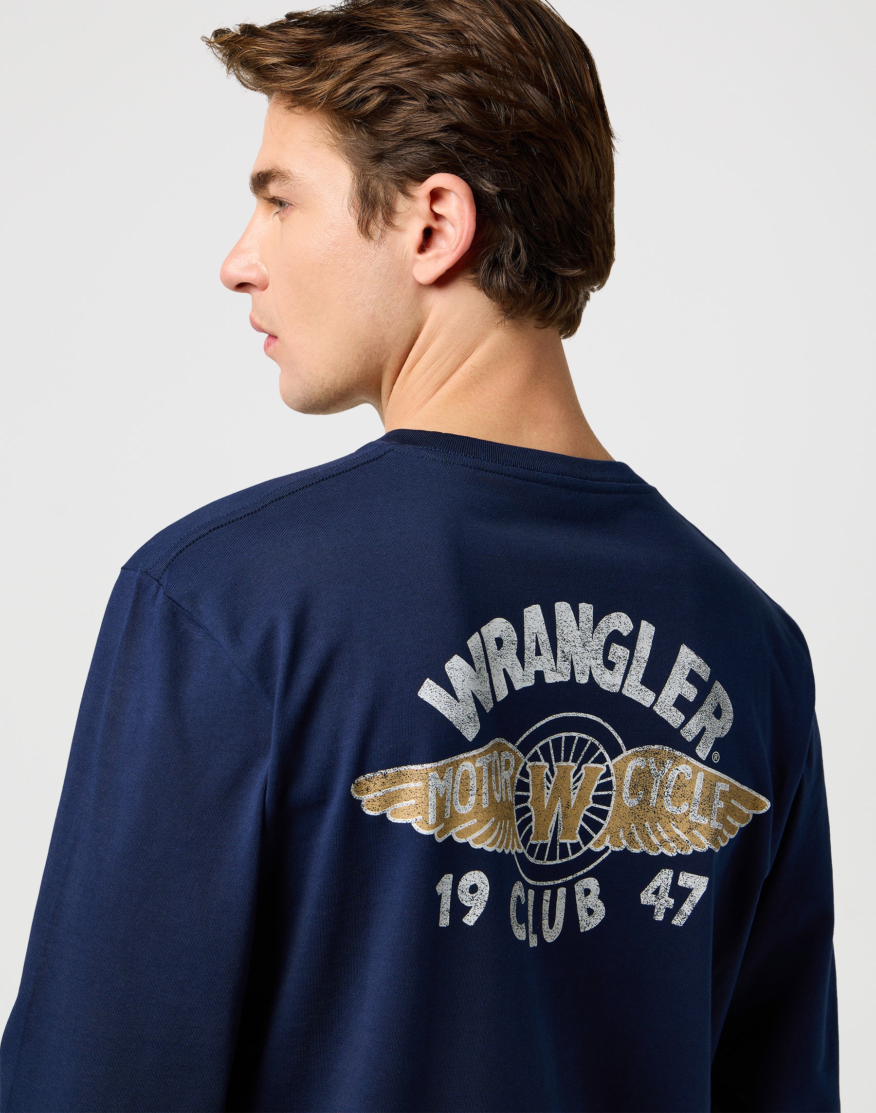Maglietta Ls Americana in Marina Magliette Wrangler