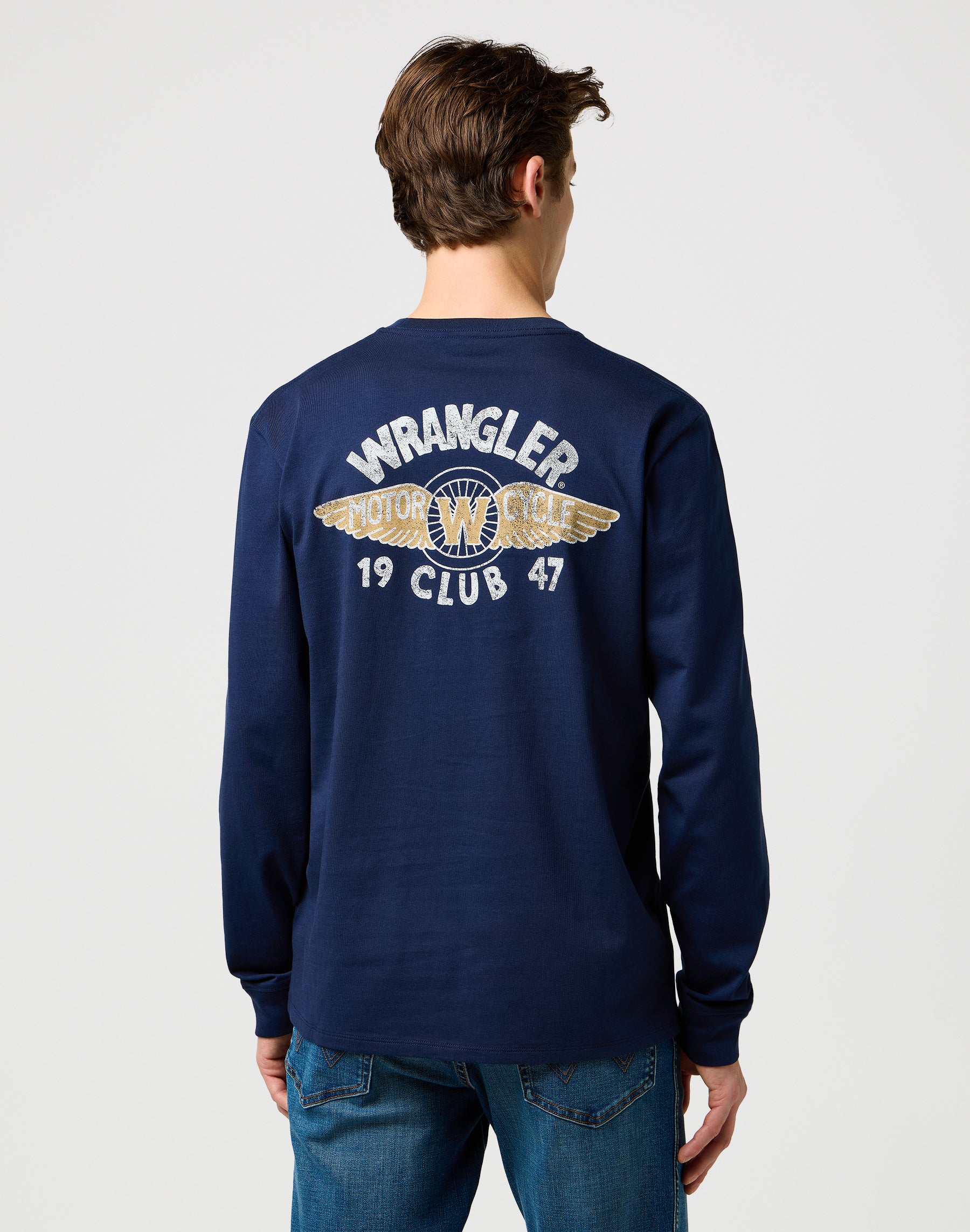 Maglietta Ls Americana in Marina Magliette Wrangler