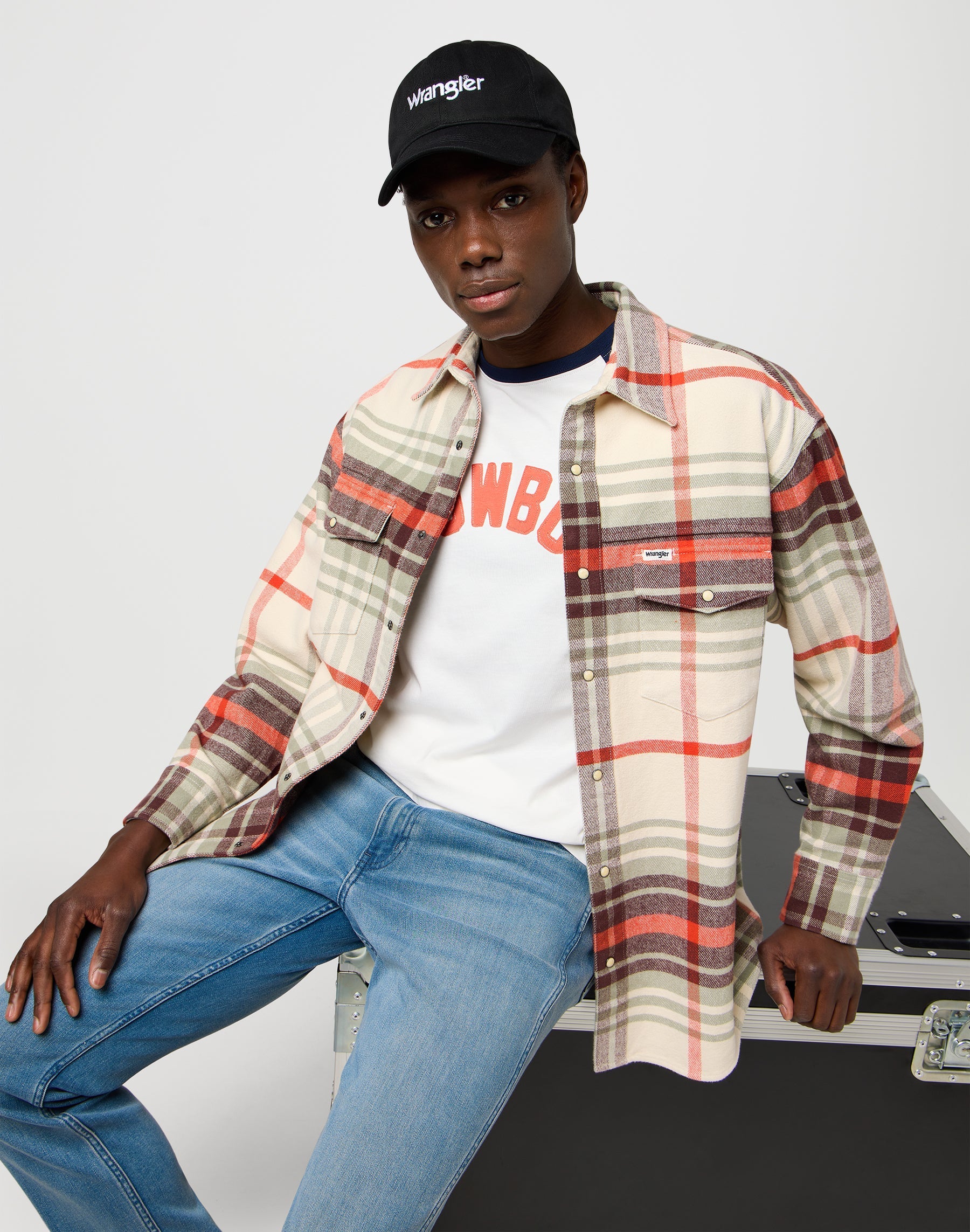 Maglietta da baseball Ls in nero Iris T-Shirt Wrangler