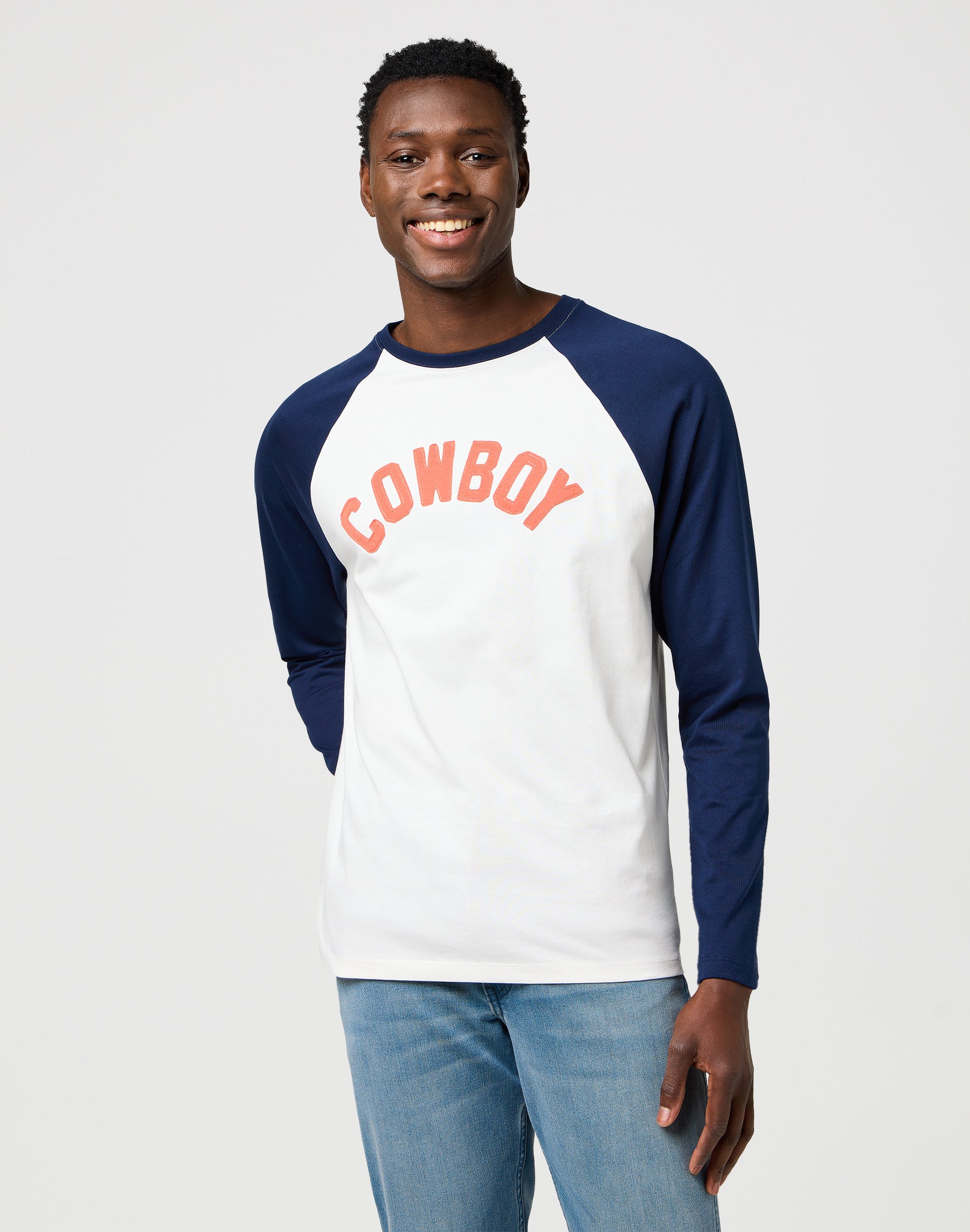 Maglietta da baseball Ls in nero Iris T-Shirt Wrangler