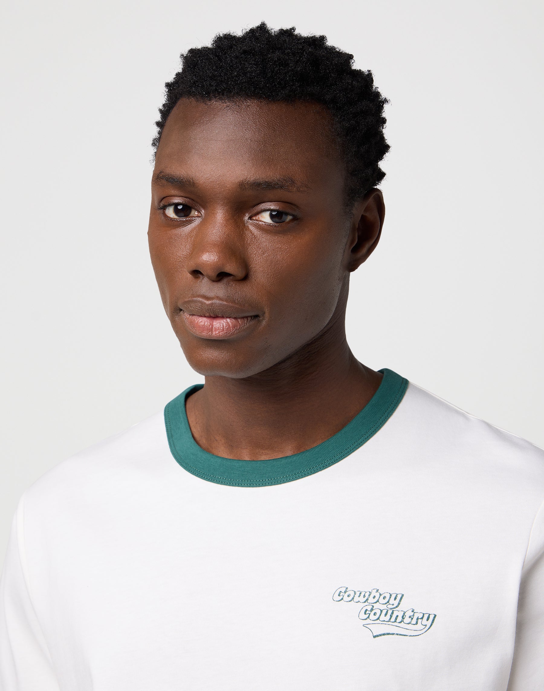 Maglietta Ringer in Bianco Usato Magliette Wrangler