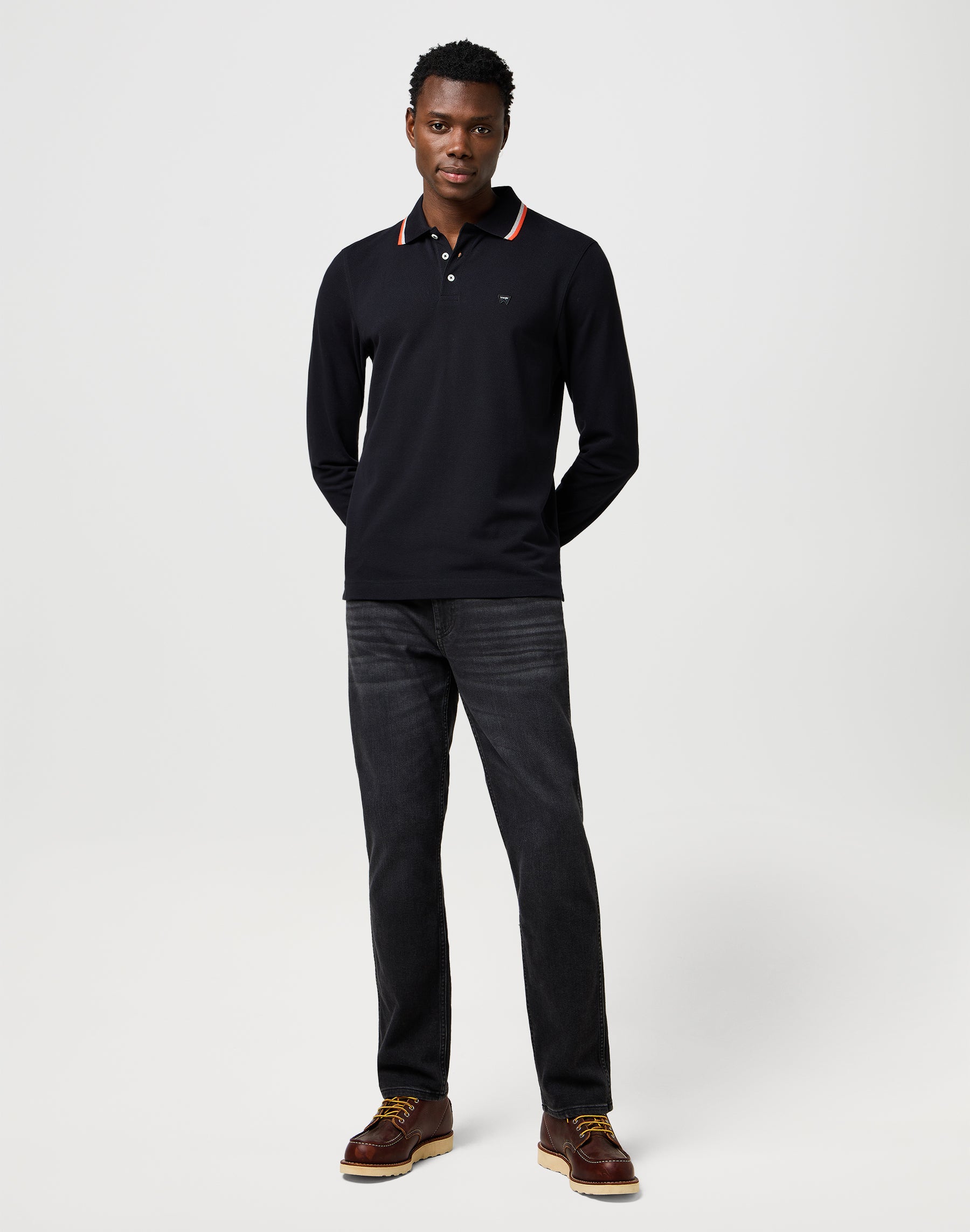 Polo Ls in nero Magliette Wrangler