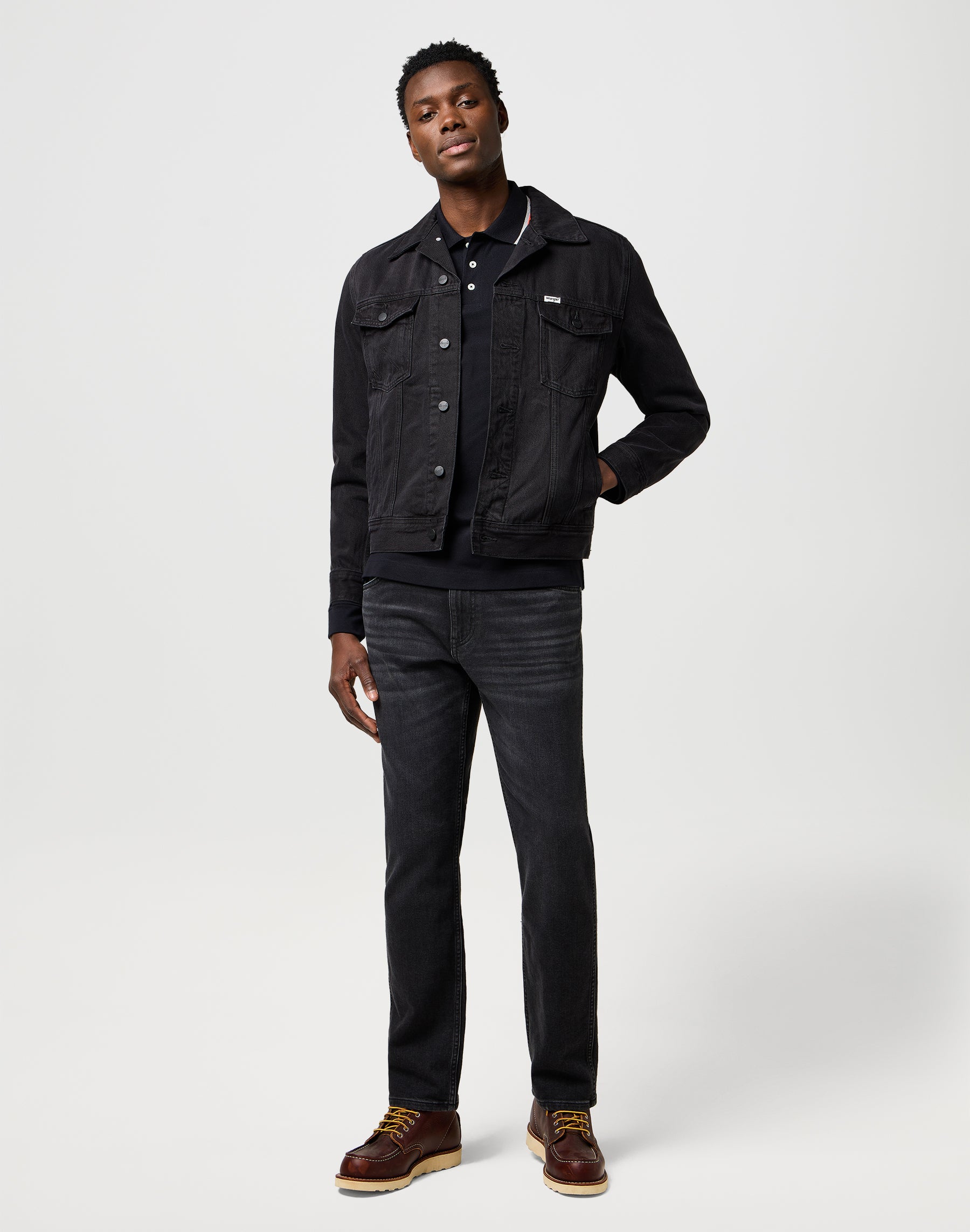 Polo Ls in nero Magliette Wrangler