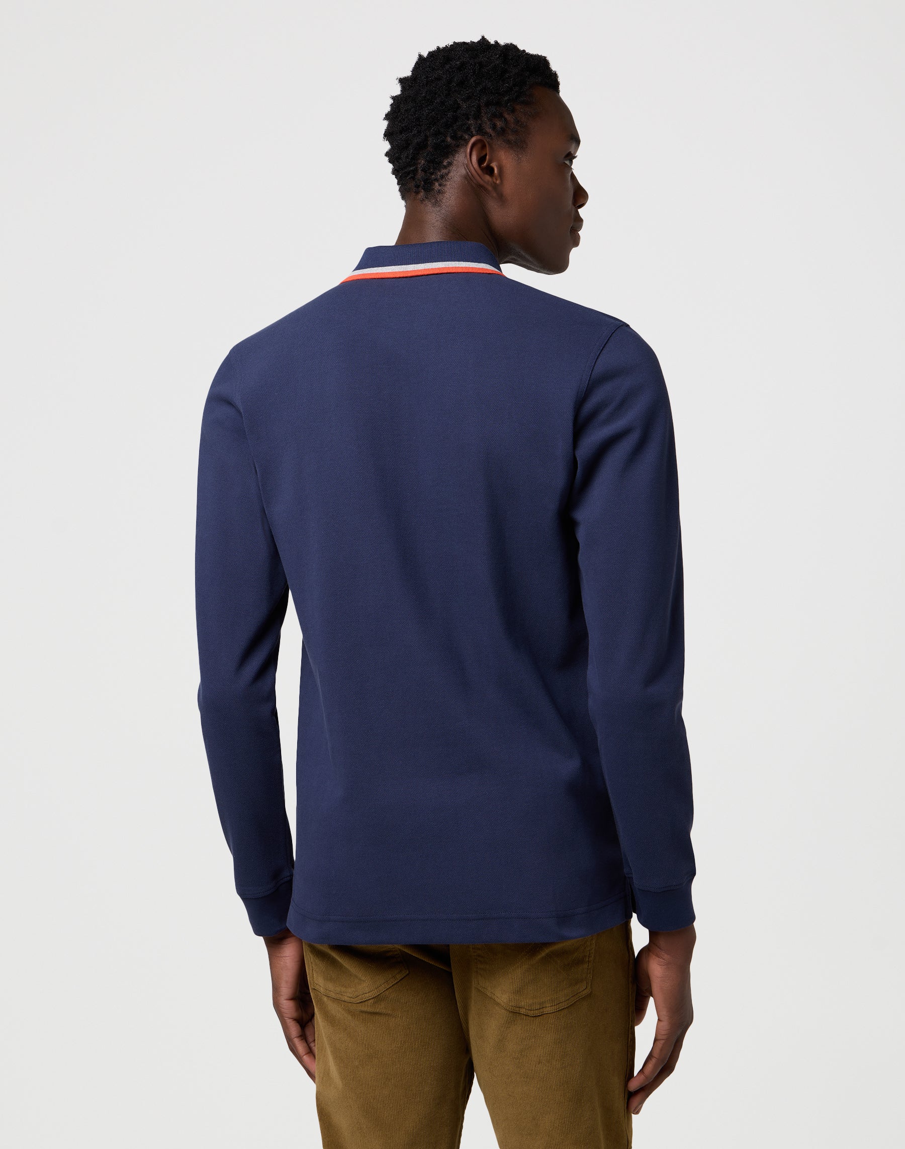 Polo Ls in T-shirt Wrangler Navy