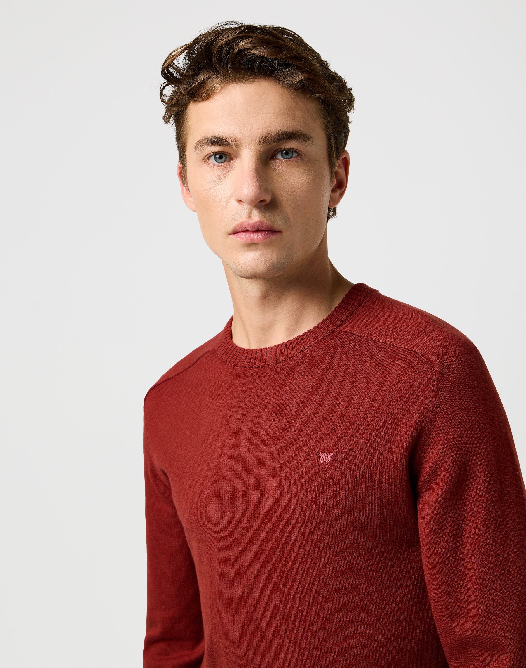 Maglione a maglia in mattone cotto Maglioni Wrangler
