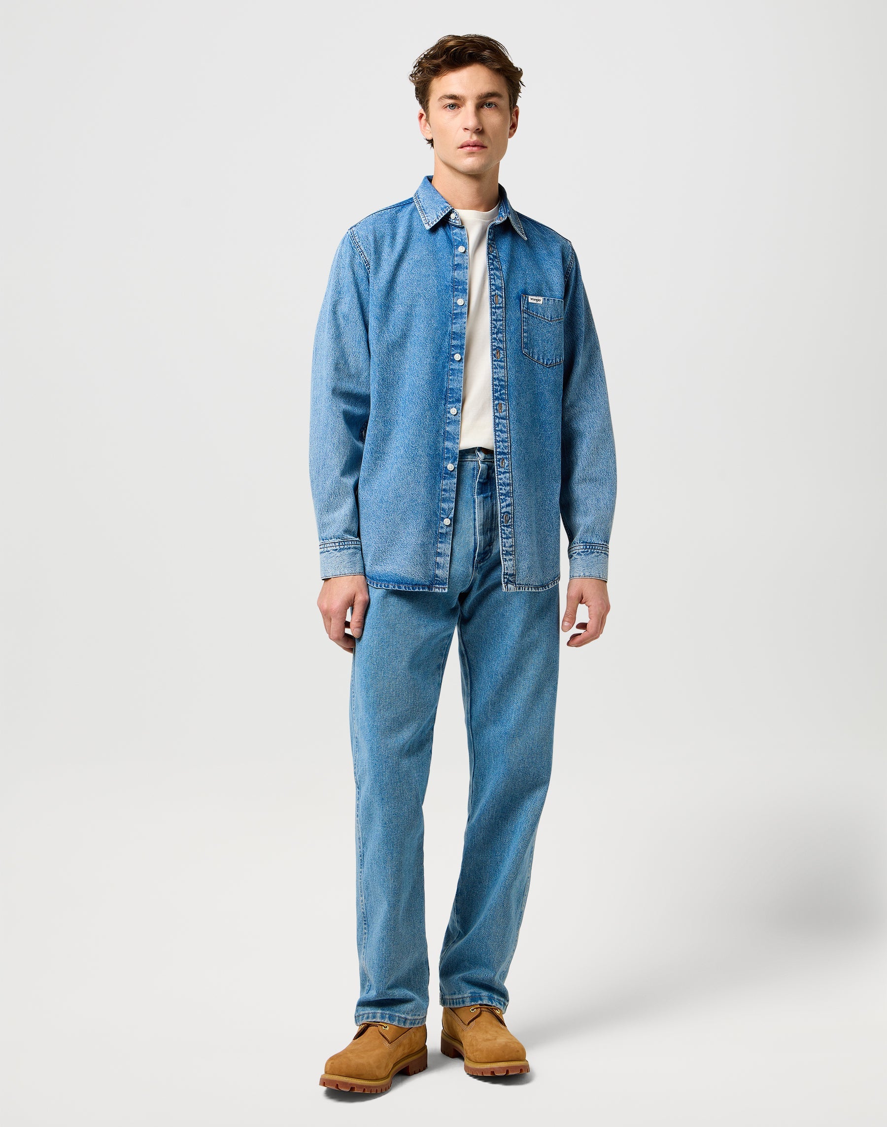 Camicia 1 Pkt in Indigo Valley Camicie Wrangler