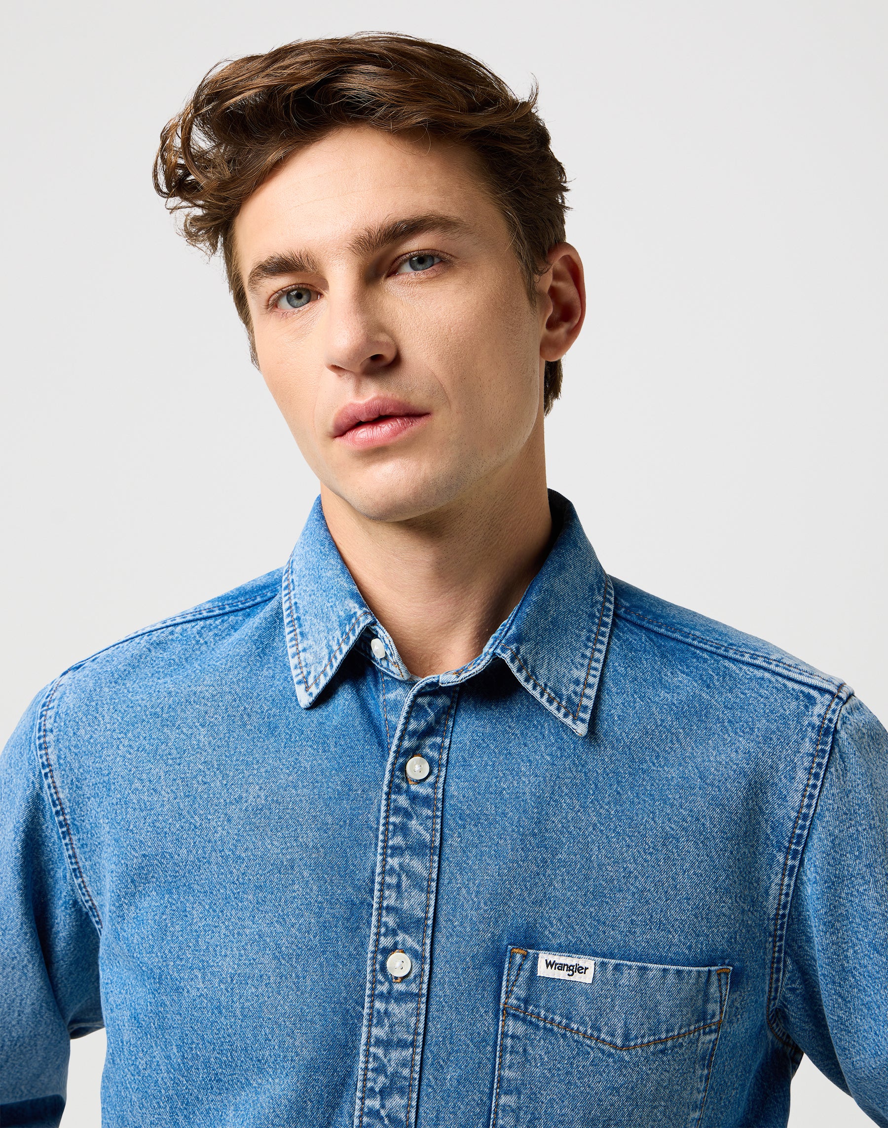Camicia 1 Pkt in Indigo Valley Camicie Wrangler