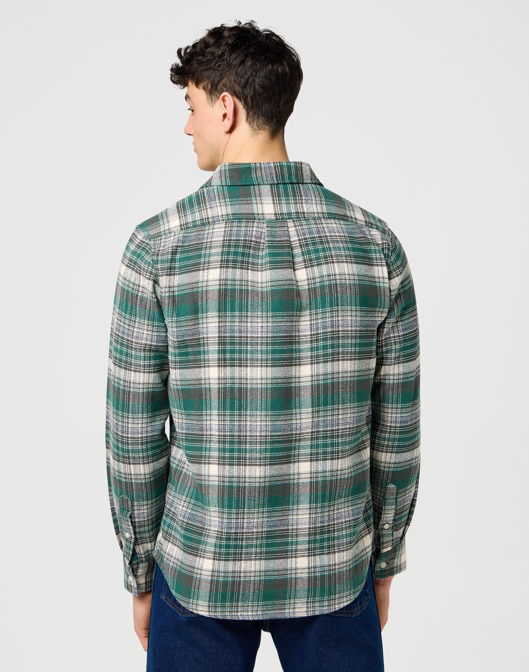 Camicia spazzolata da 1 pezzo in betulla verde Camicie Wrangler