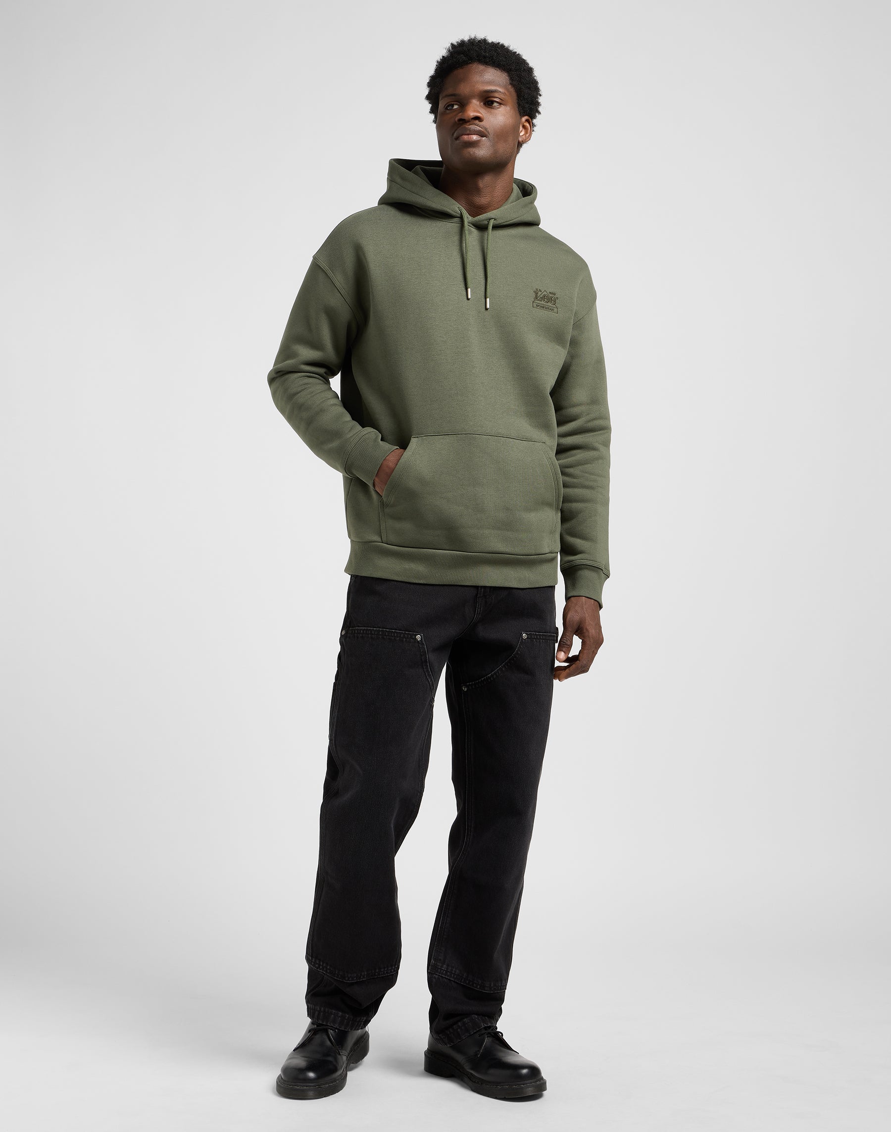Felpa con cappuccio Ww Essential in Oak Moss Hoodie Lee