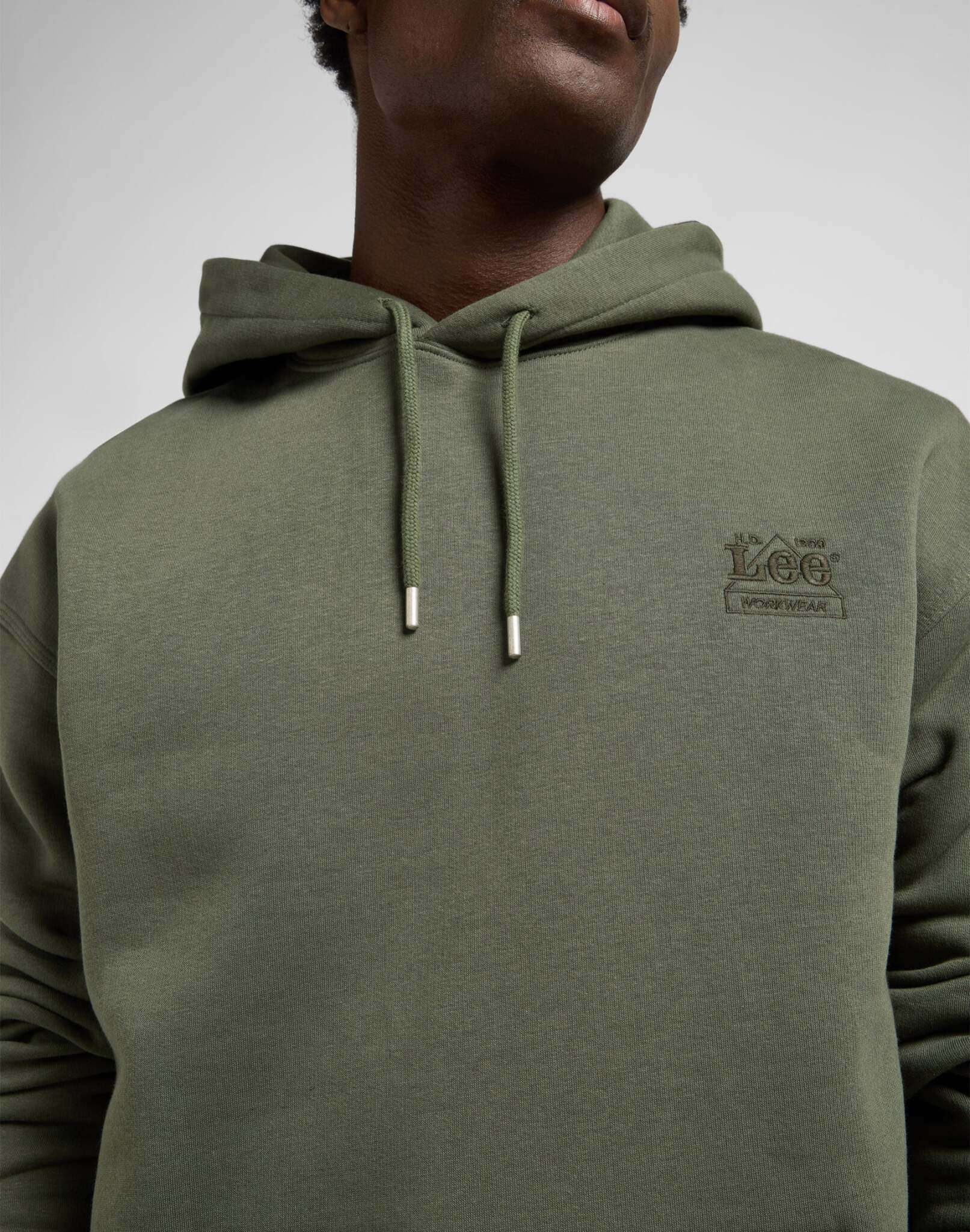 Felpa con cappuccio Ww Essential in Oak Moss Hoodie Lee