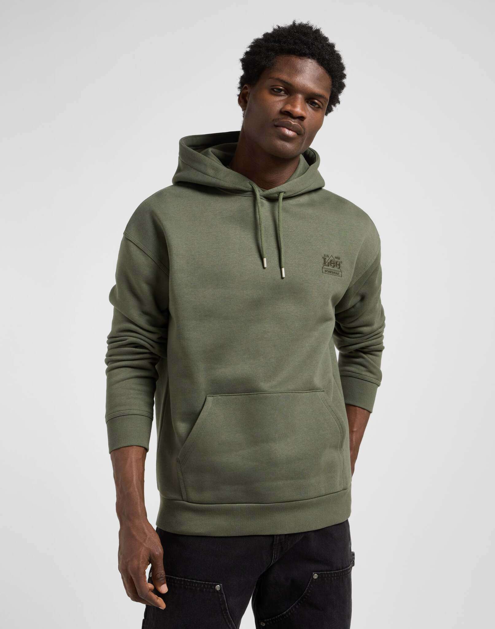 Felpa con cappuccio Ww Essential in Oak Moss Hoodie Lee