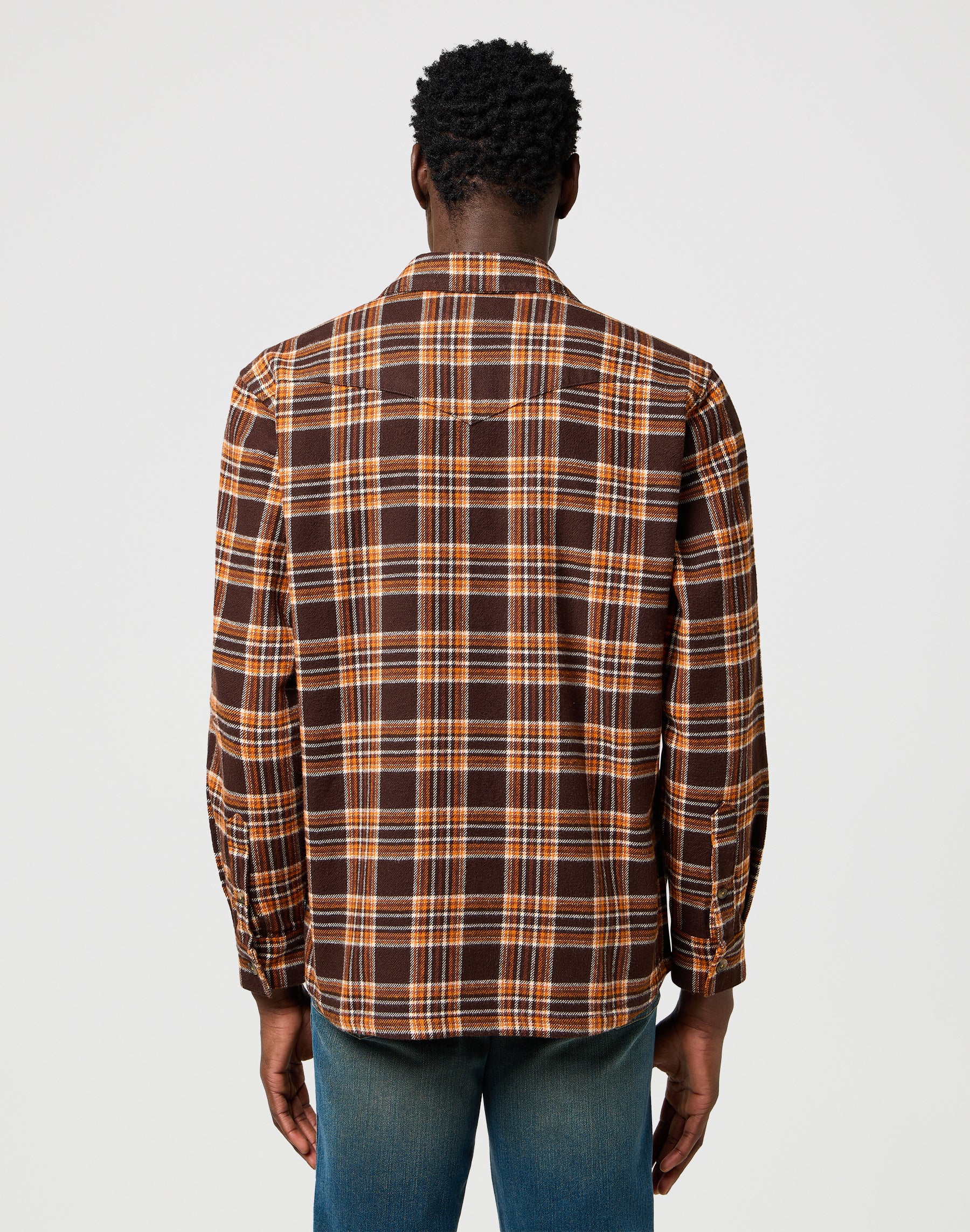 Camicia over in marrone scuro Camicie Wrangler