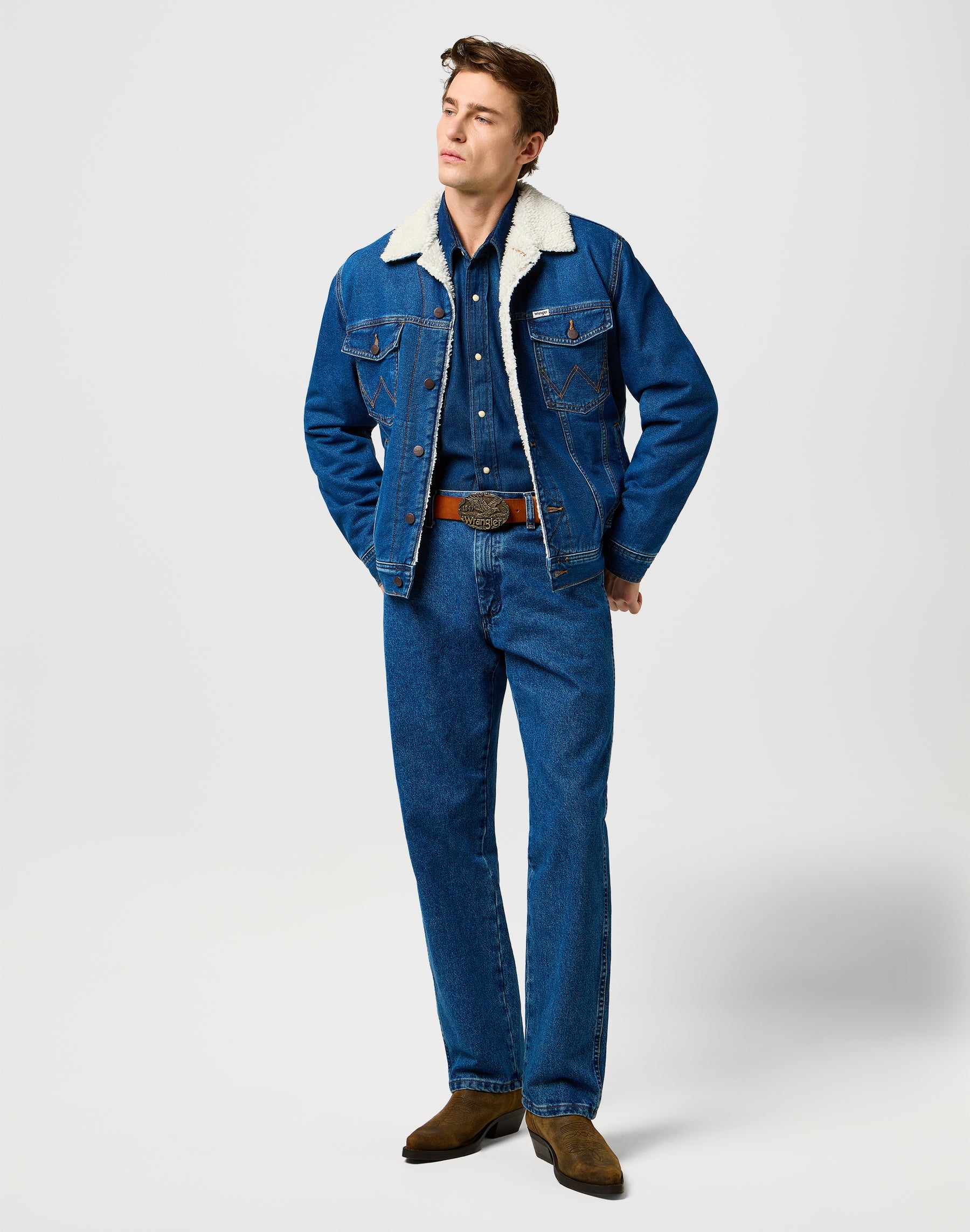 Cintura W Eagle in Cognac Cintura Wrangler