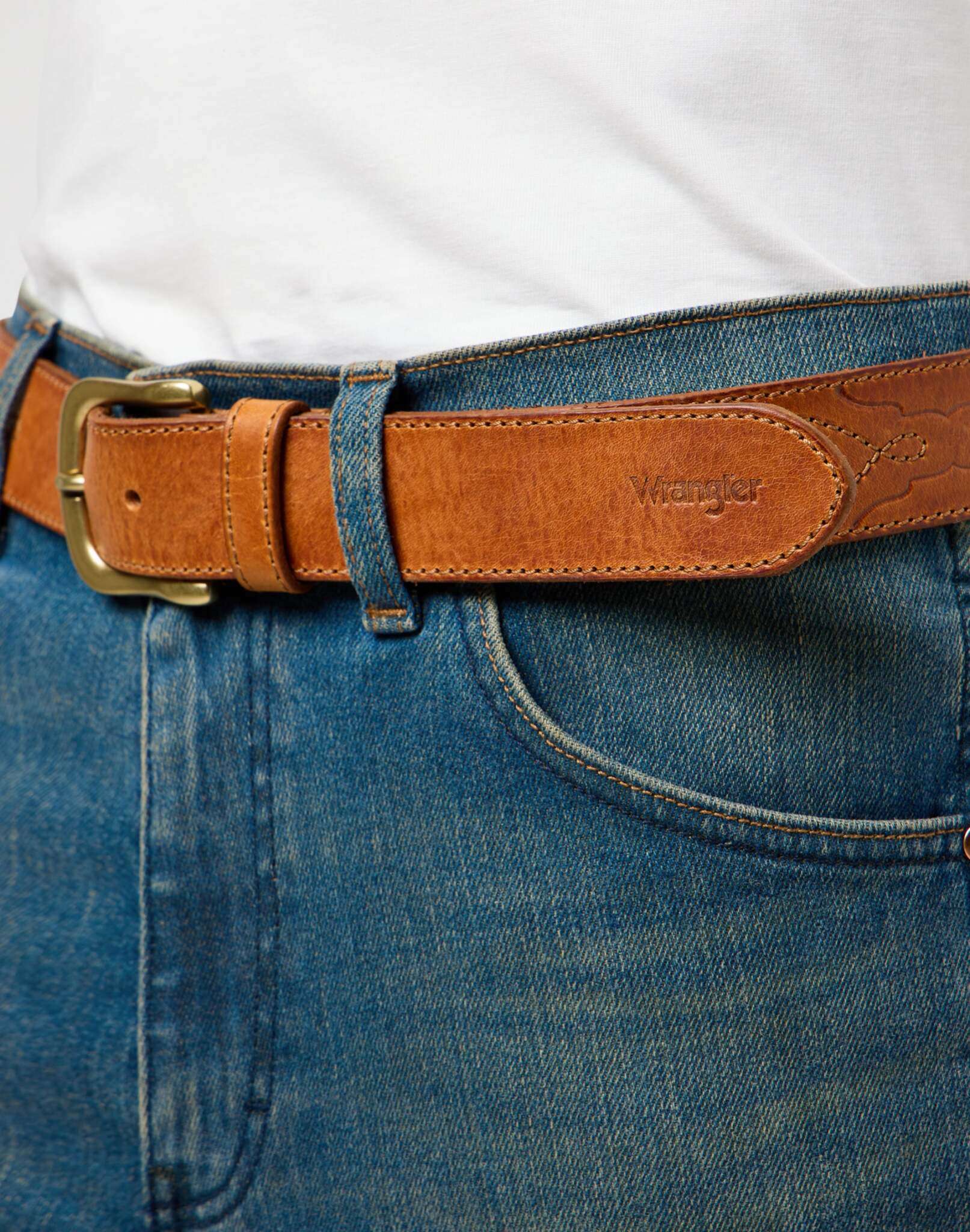 Cintura Western Stitch in Cognac Cintura Wrangler