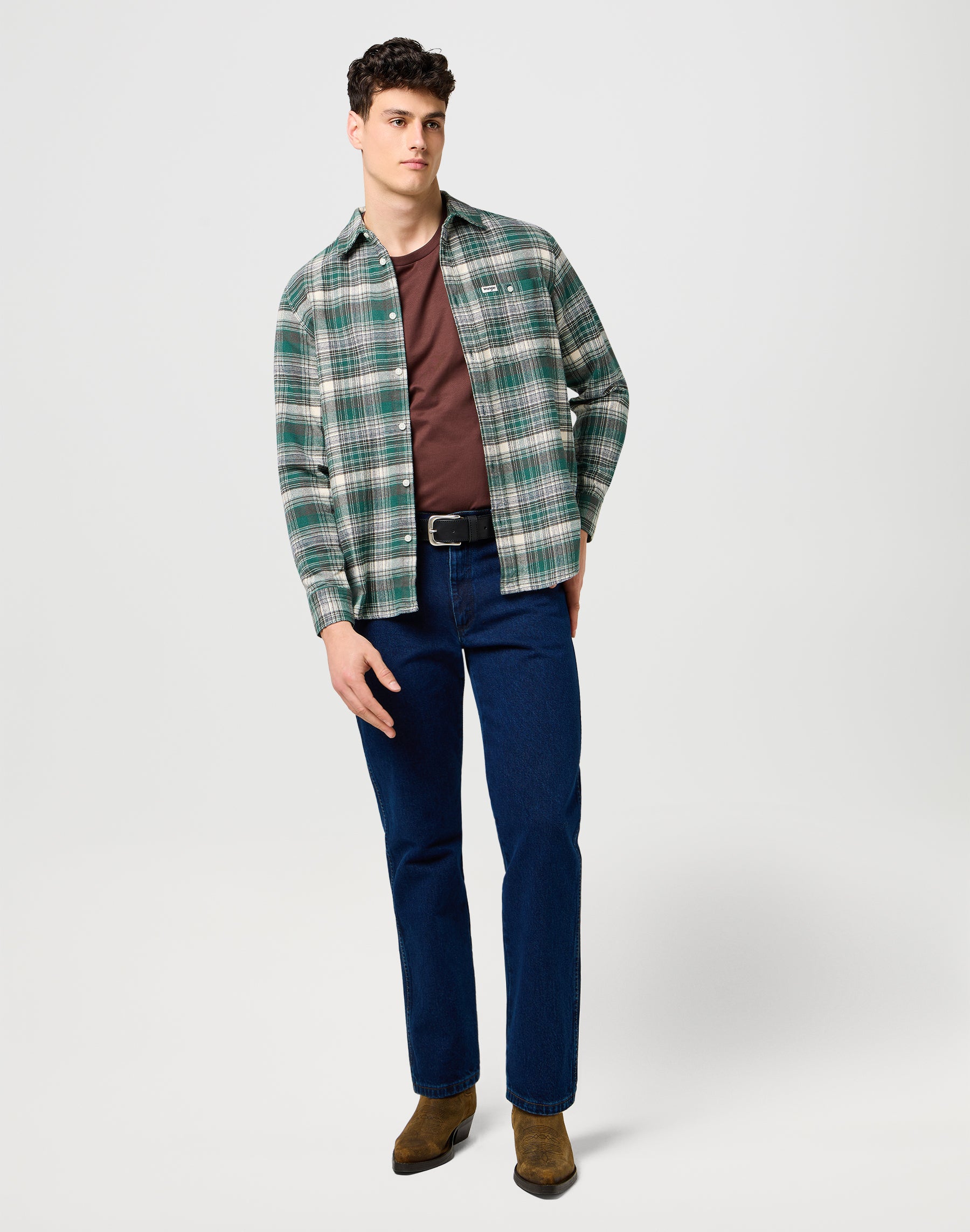 Cintura con punto Western in nero Cintura Wrangler