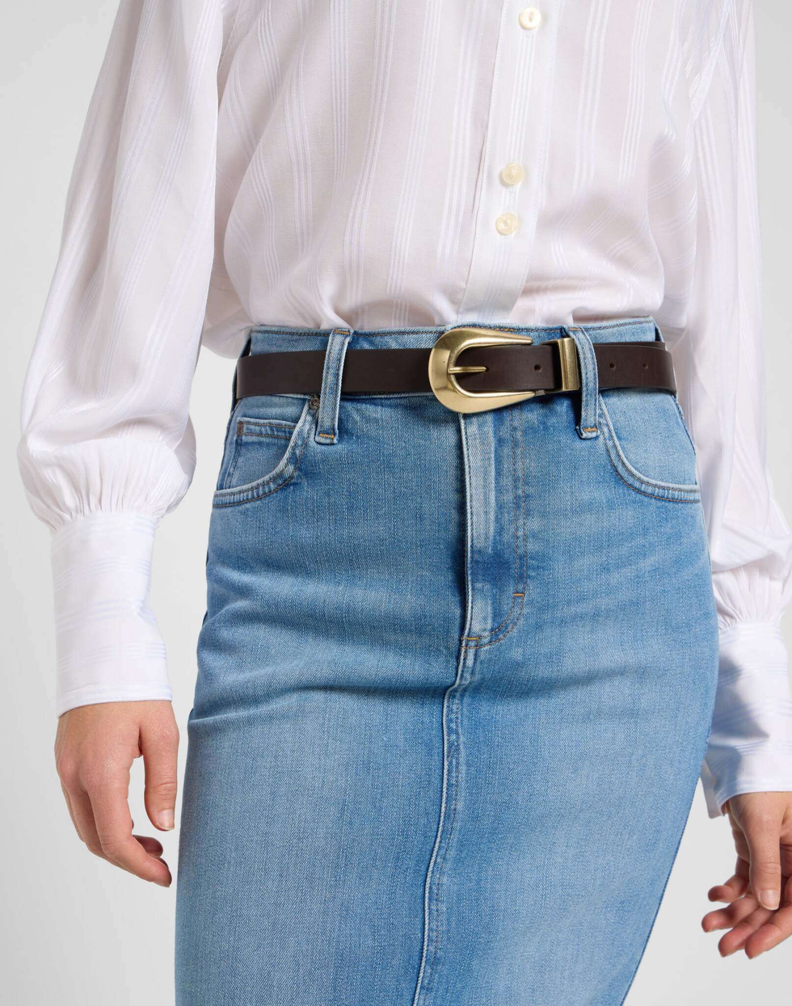 Cintura da donna in marrone scuro Belt Lee