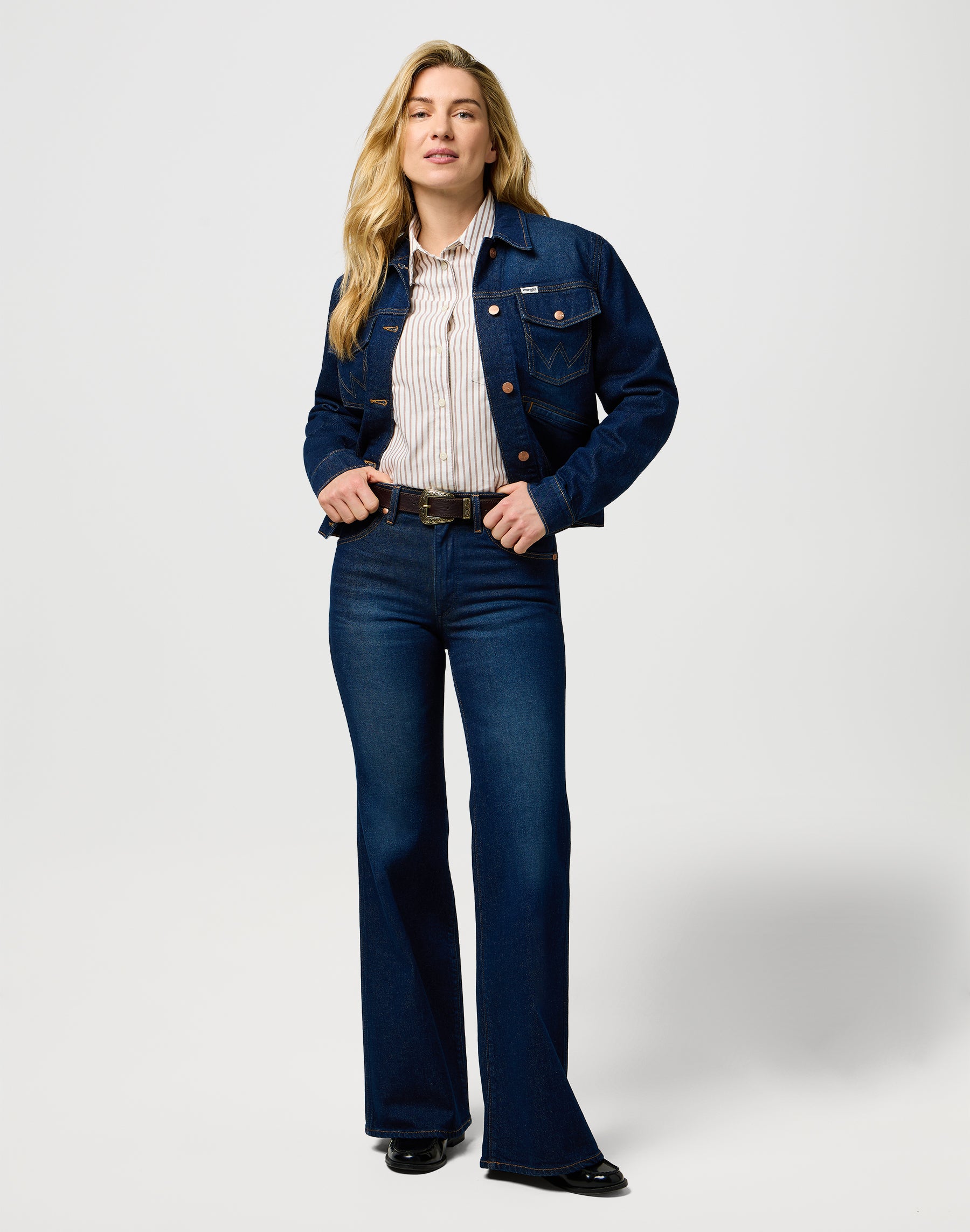 Cintura Western in marrone Cintura Wrangler