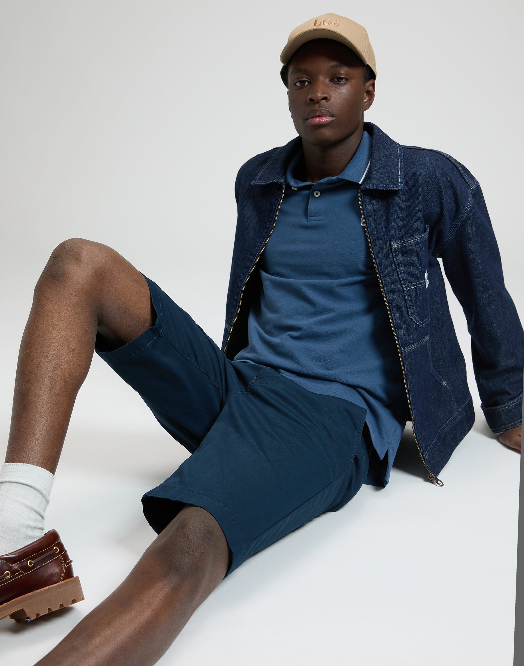 Pantaloncini chino regolari in rivet navy Shorts Lee