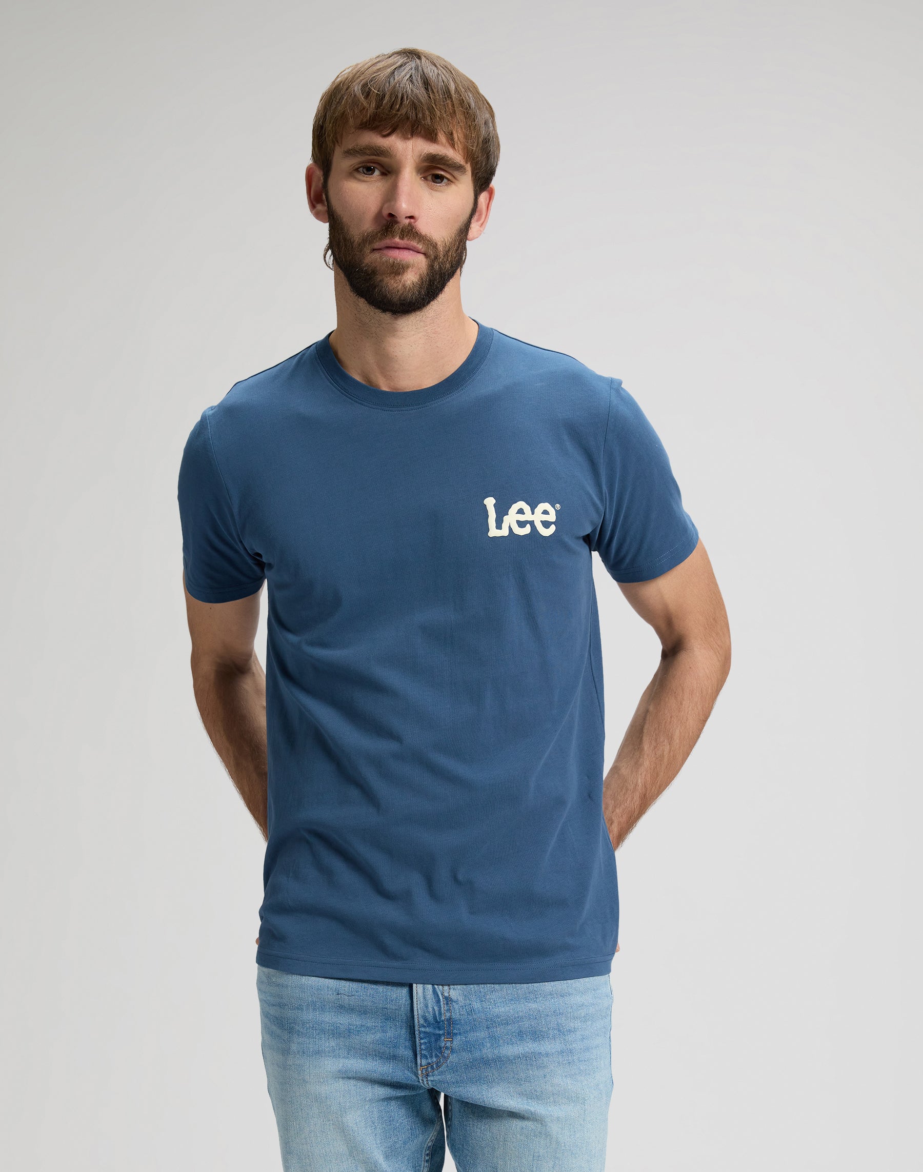 Lee Wobbly Lee taglia media in blu accademia Magliette Lee